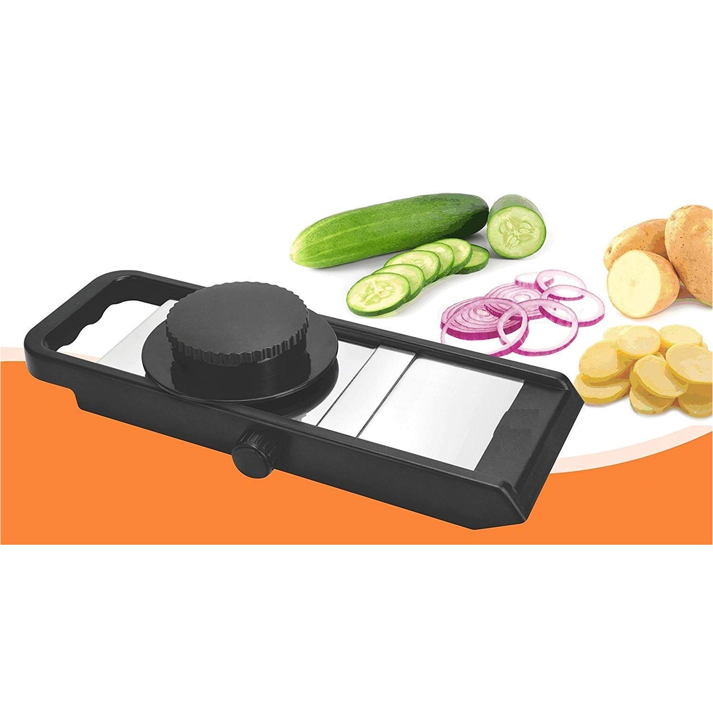 Ganesh Adjustable Plastic Slicer 1-piece Blacksilver - Happy Price - Image 5