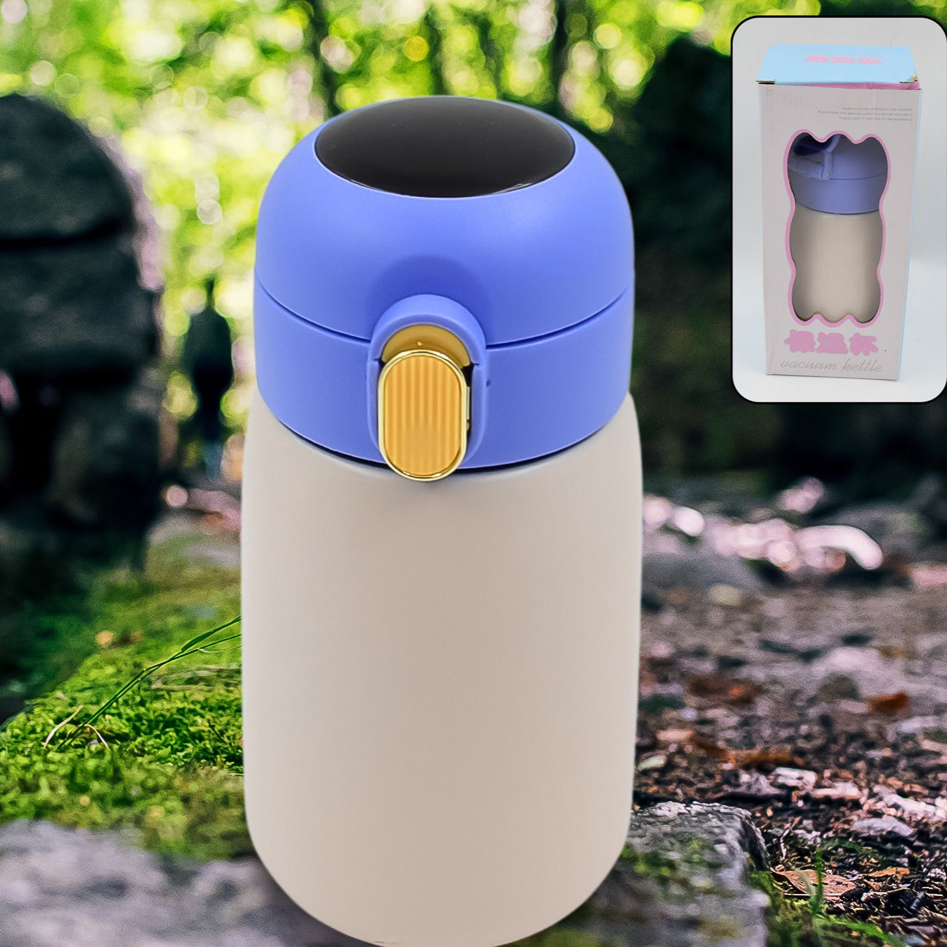 Smart Vacuum Insulated Water Bottle With Led Temperature Display (300 Ml Approx) - Happy Price - Image 1