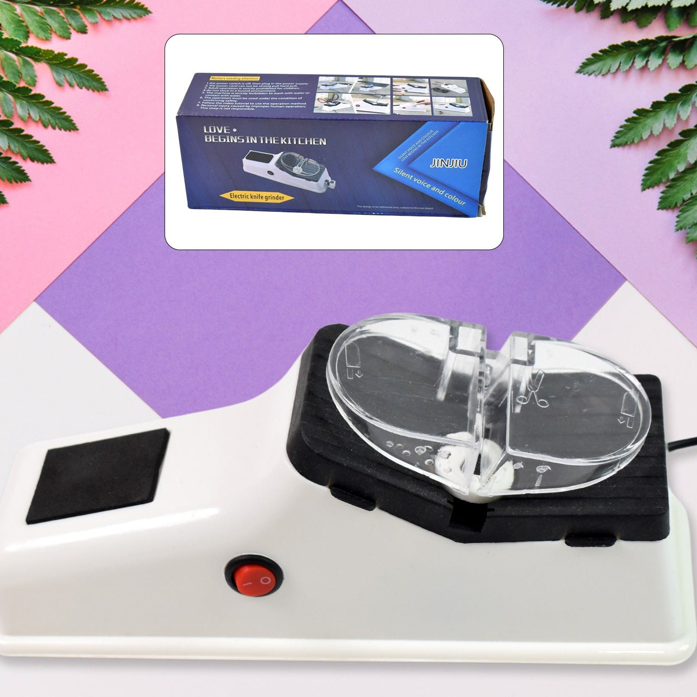 Electric Knives Sharpener Usb Powered Multi-function (1 Pc) - Happy Price - Image 1