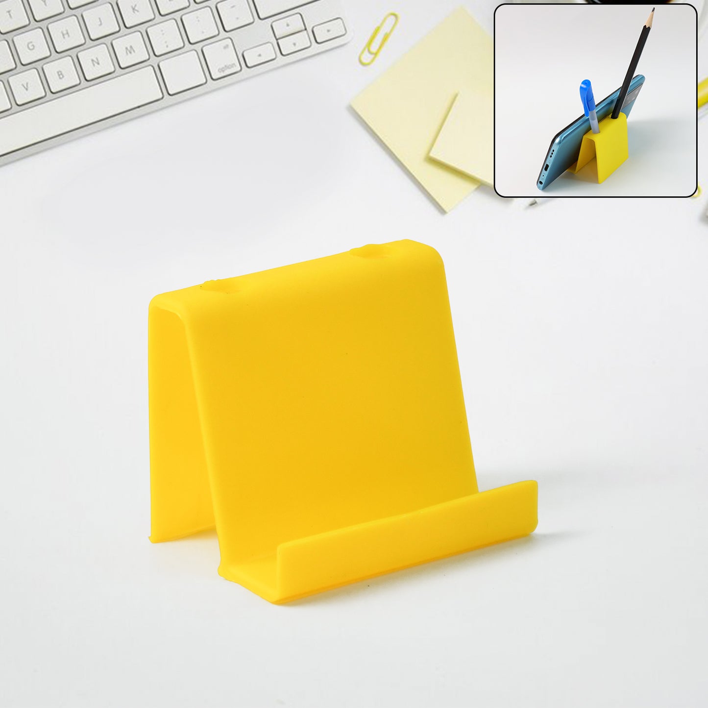 Multifunctional Plastic Mobile Phone Stand  Pen Holder (1 Pc  Mix Color) - Happy Price - Image 3