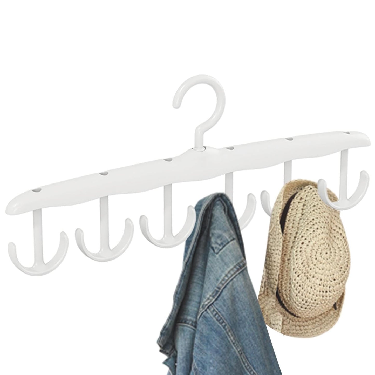 Tank Top Hanger 12-hook Space Saving Hanger Capacity Rotatable Wood Space Saving Hanger Closet Organizers And Storage For Dorm  Apartment For Tank Top - Happy Price - Image 5