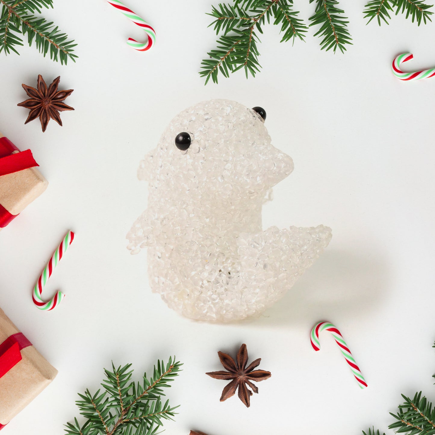 Dolphin Shape Crystal Led Night Light Lamp  Cute Glowing Animal Decorative Light (1 Pc) - Happy Price - Image 5