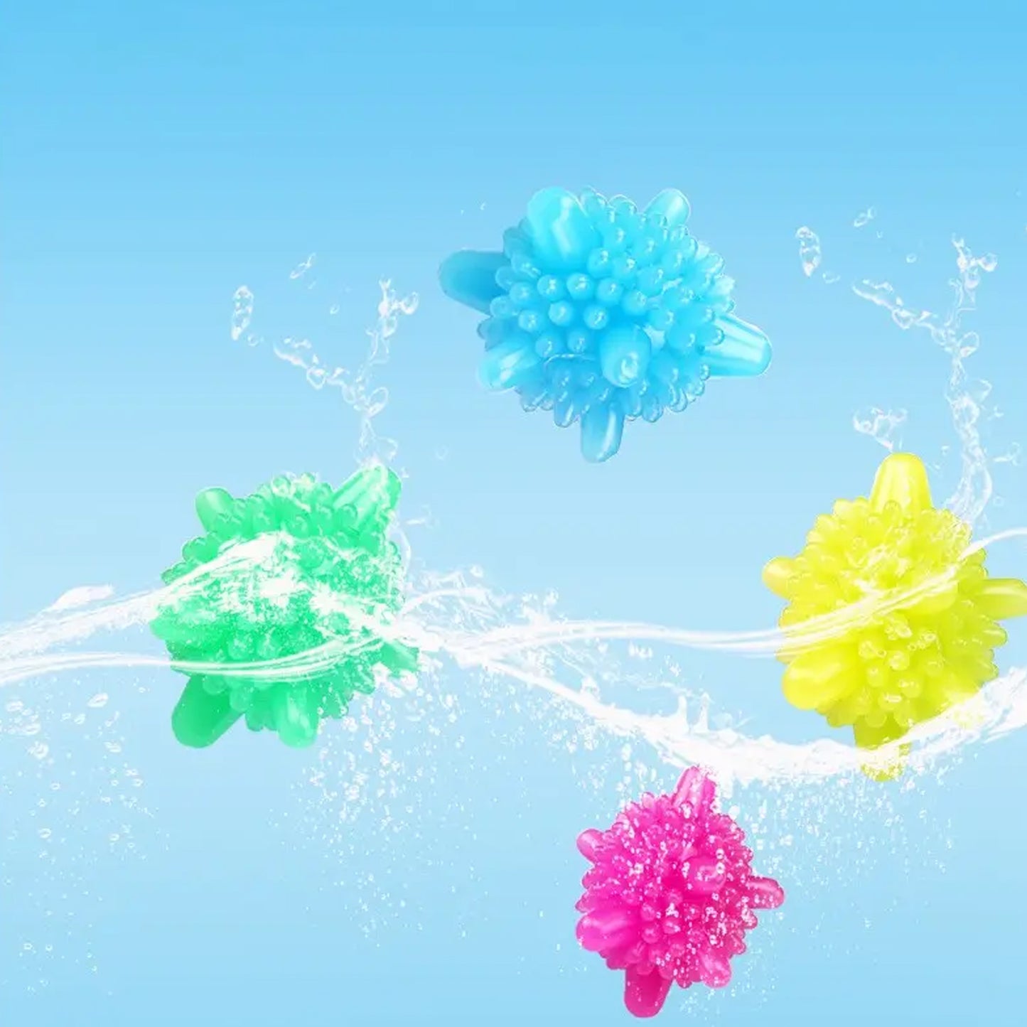 Soft Star Washing Machine Laundry Dryer Balls Laundry Ball For Household Cleaning Washing Machine Clothes Softener (10 Pcs  Multi Color) - Happy Price - Image 2