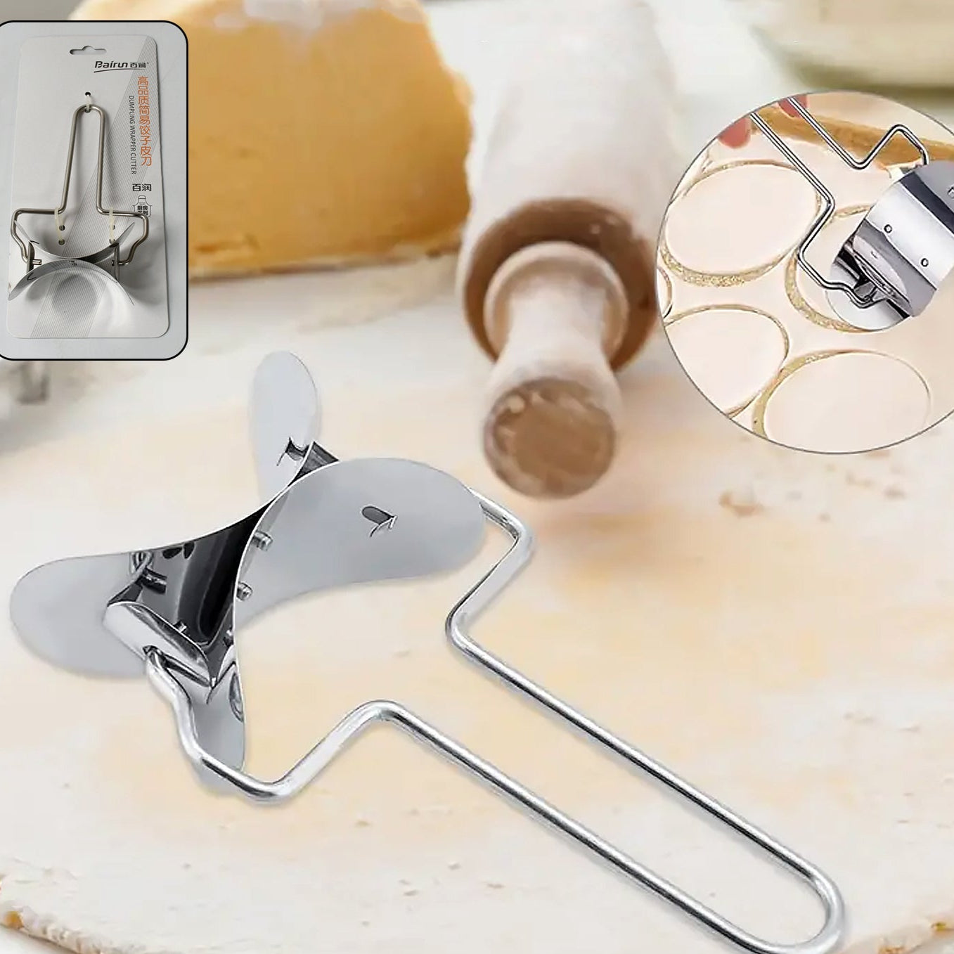 Puri Cutter Stainless Steel Roller Machine For Baking Tools - Happy Price - Image 1