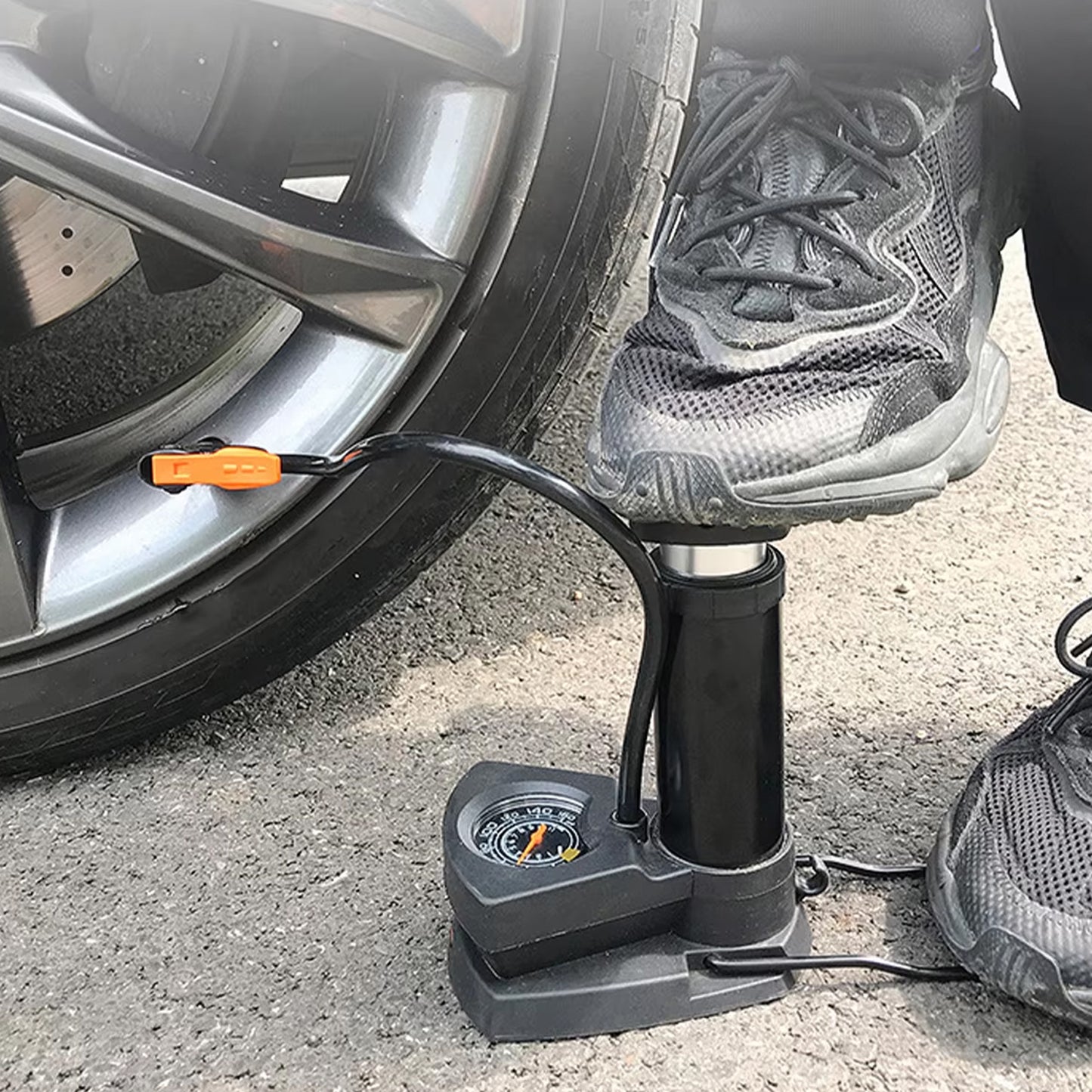 Portable Mini Bike Pump  Cycle Pump Foot (1 Pc) - Happy Price - Image 6