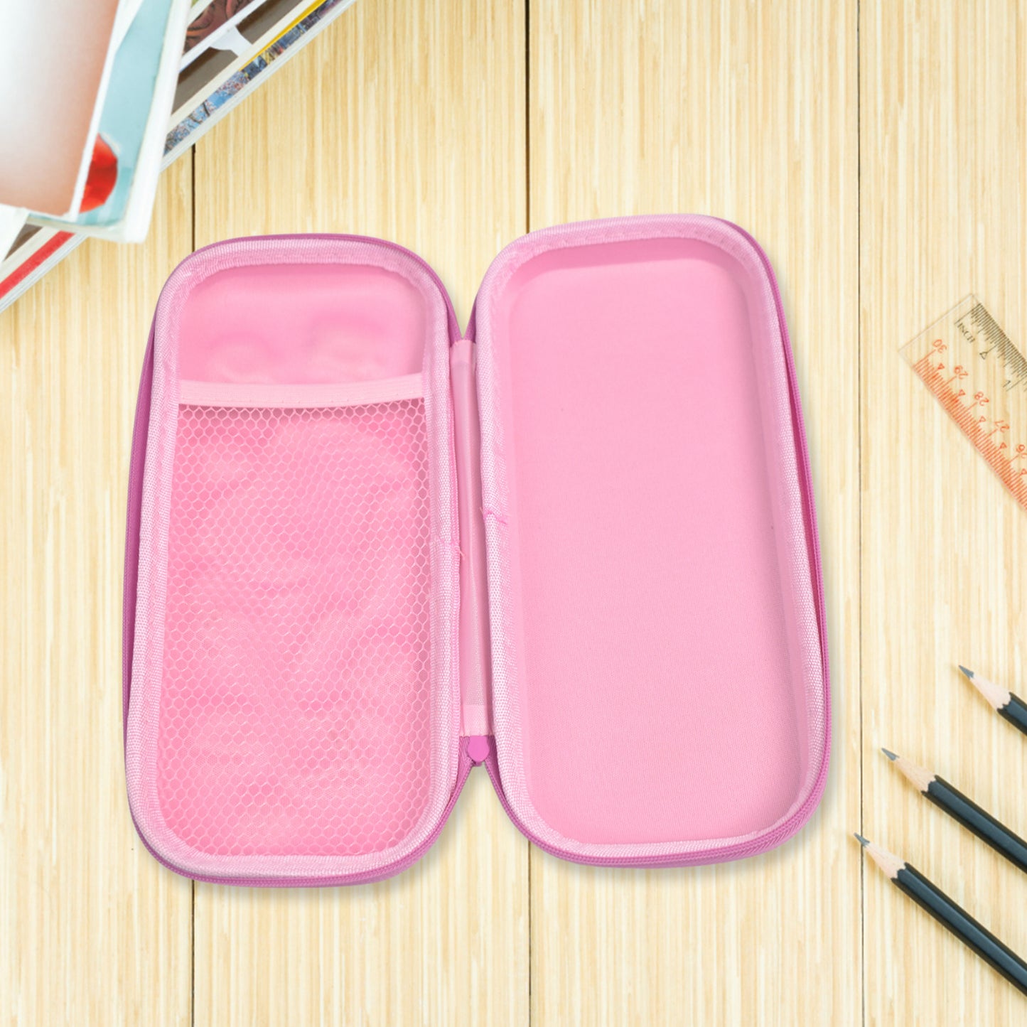 3d Cartoon Zipper Compass Box Pencil Box (1 Pc) - Happy Price - Image 3