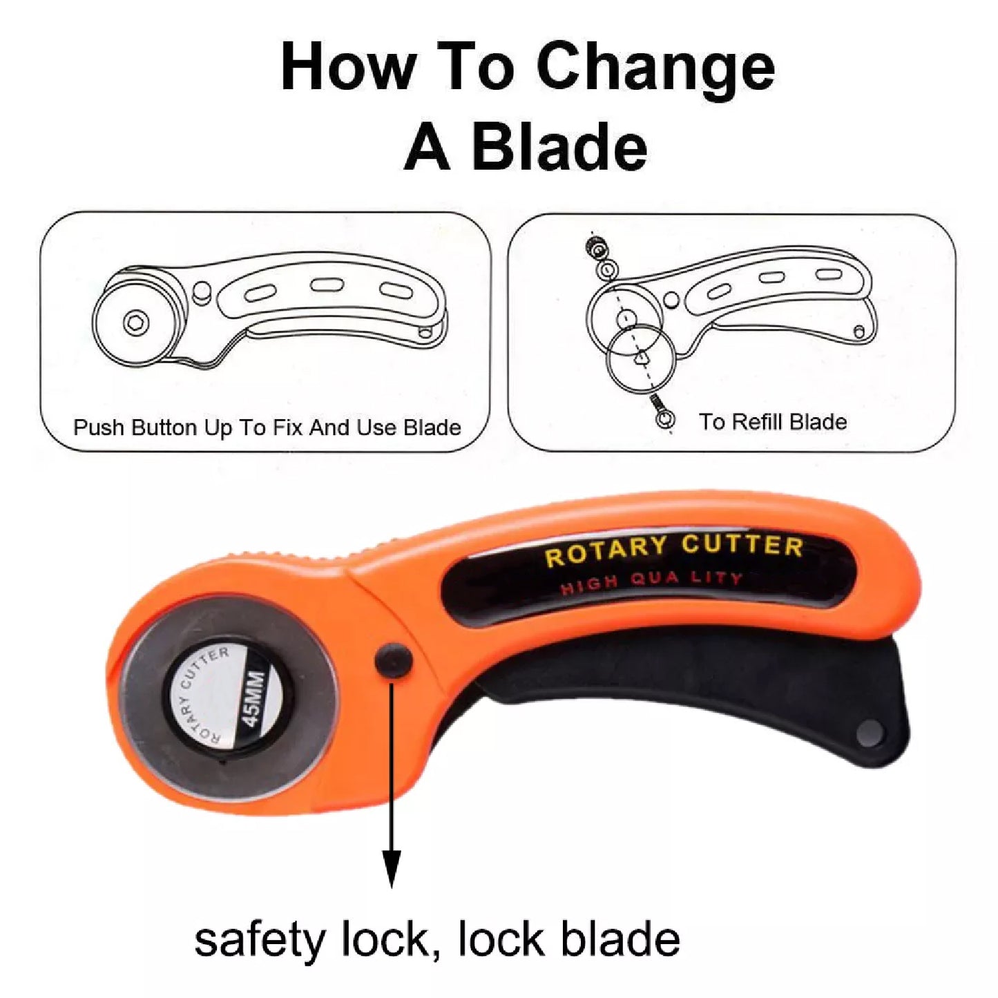 Manual Sewing Roller Cutter Rotary Blade - Happy Price - Image 7