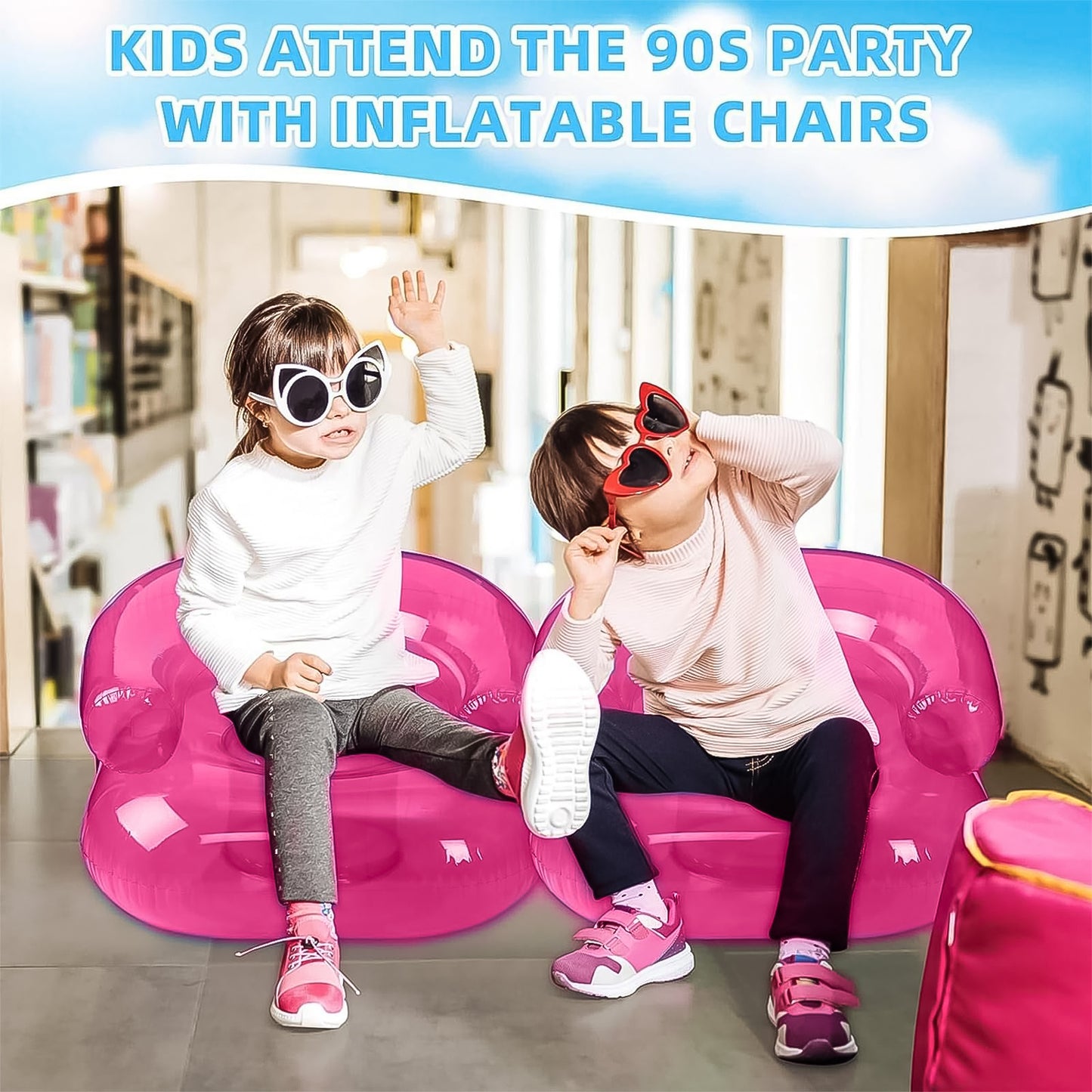 Inflatable Sofa Chair For Boys And Girls Suitable For Camping (28 Inch Approx  1 Set) - Happy Price - Image 6