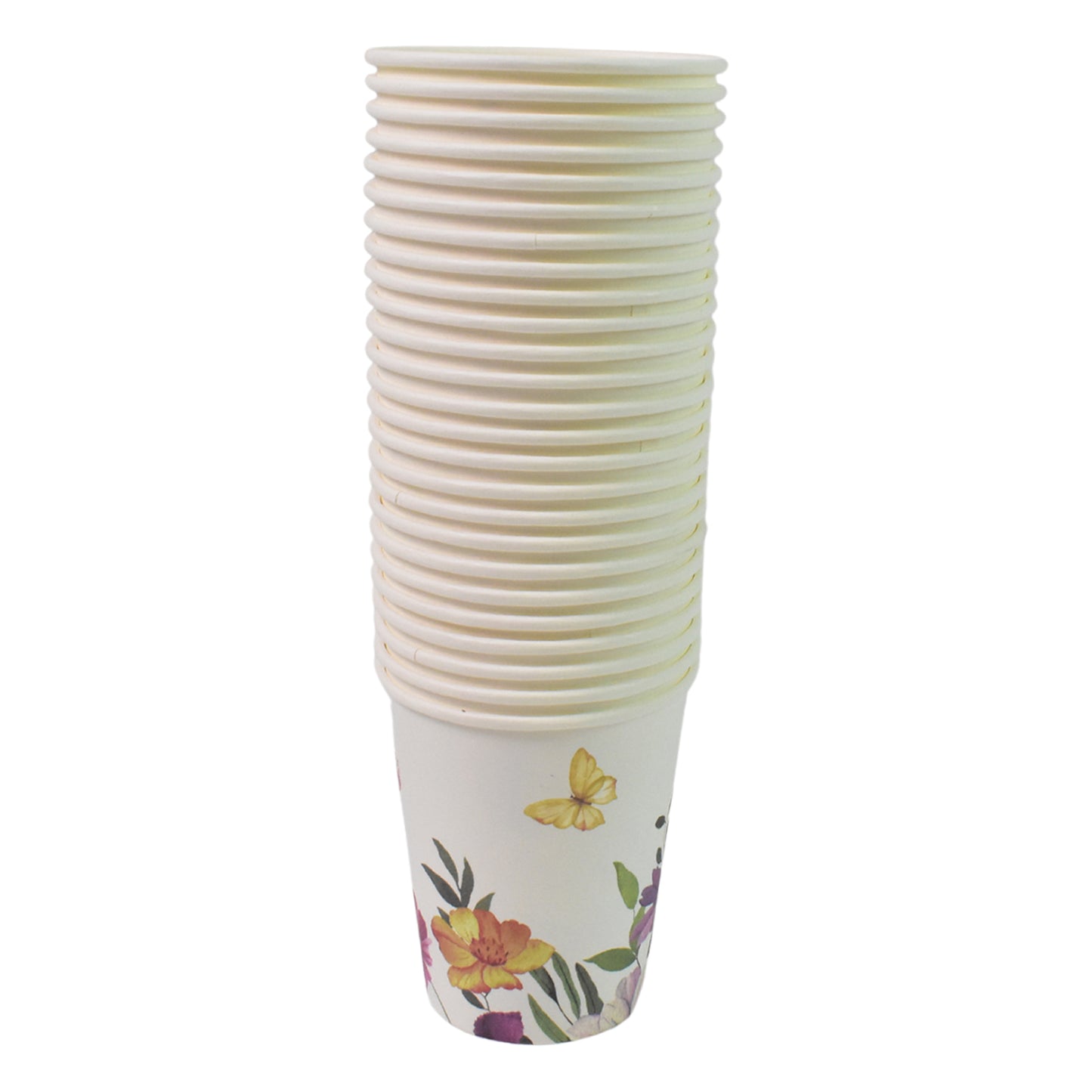 Disposable Paper Cups Disposable Tea Coffee Cups (24 Pcs Set  Mix Color  Design) - Happy Price - Image 5