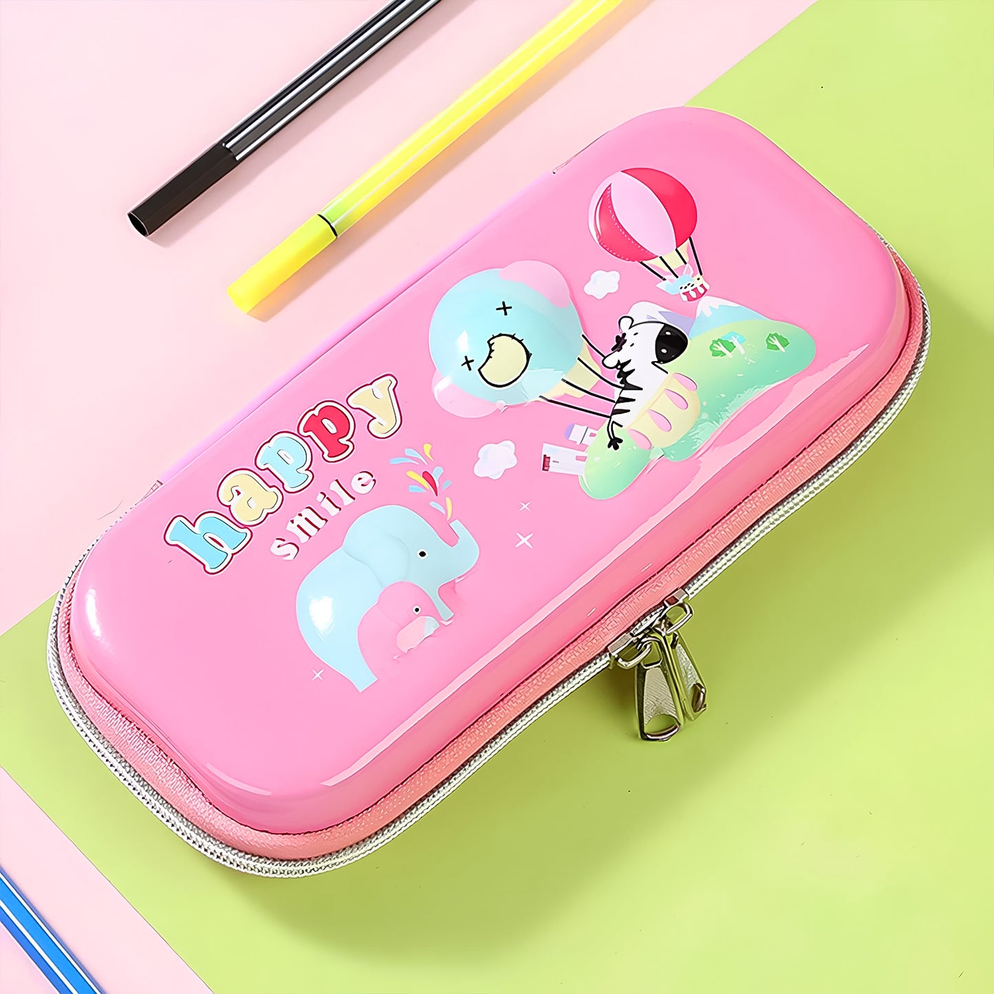 Kids Cartoon Printed Pencil Case (1 Pc) - Happy Price - Image 5