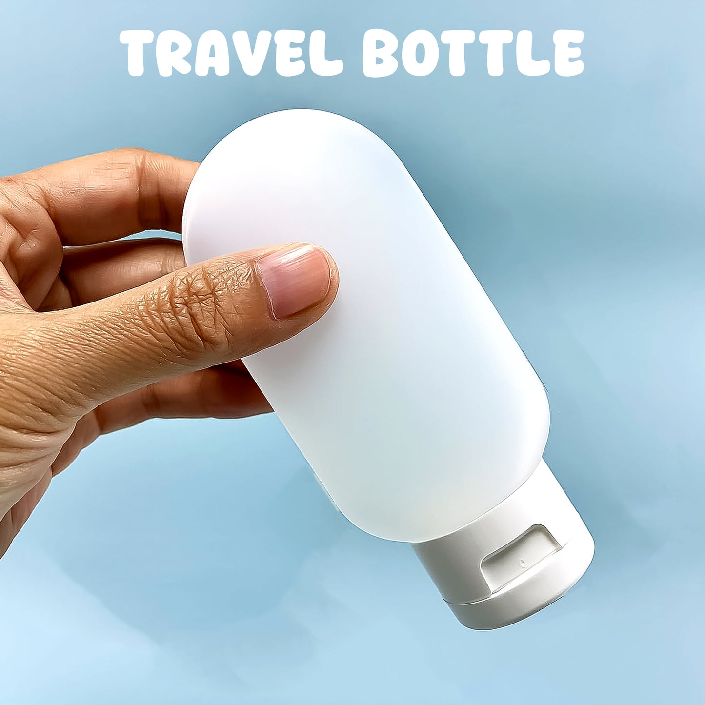 Small Plastic Travel Bottle Set Travel Shampoo And Conditioner Bottles (1 Pc  60 Ml Approx  Mix Color) - Happy Price - Image 2