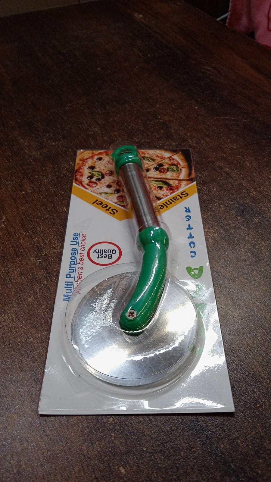 Kitchen Stainless Steel Wheel Pizza Cutter (1 Pc) - Happy Price - Image 7