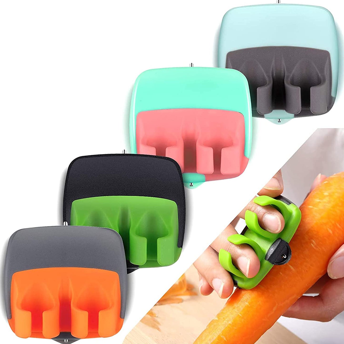 Hand Palm Peeler Fruit Hand Vegetable Peeler Potato With Rubber Finger Grip Kitchen Cooking Tool Cucumber - Happy Price - Image 7