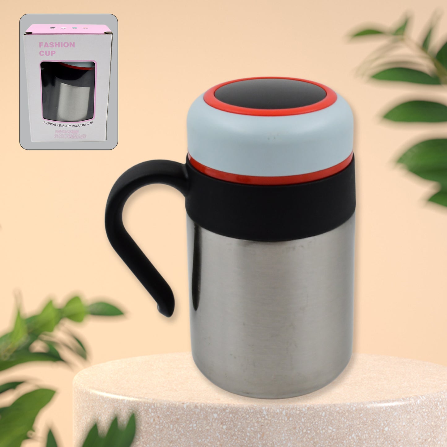 Stainless Steel Mug  Bottle Vacuum Insulated Cup With Handle  Small Cup (420 Ml) - Happy Price - Image 2