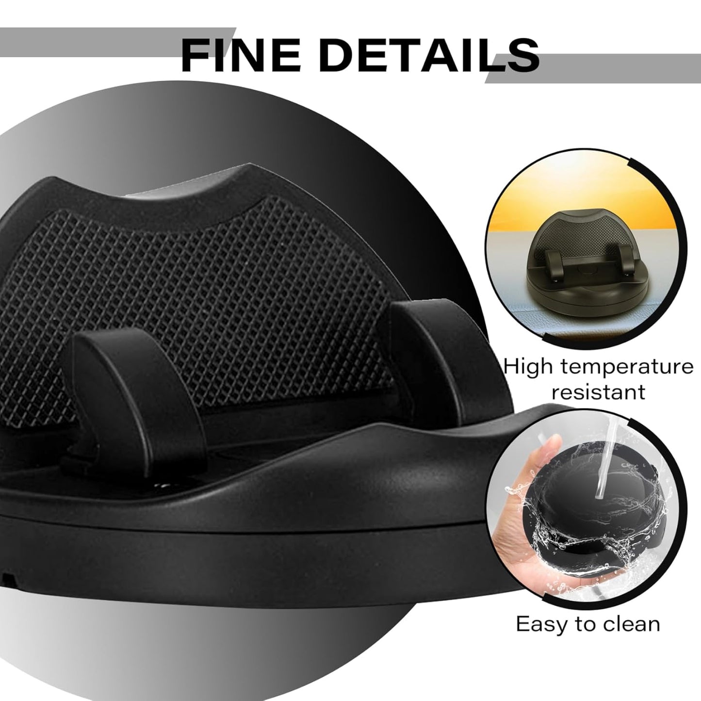 2 In 1 Car Anti-slip Mat Phone Holder Non Slip Sticky Phone Mount Holder (1 Set) - Happy Price - Image 6