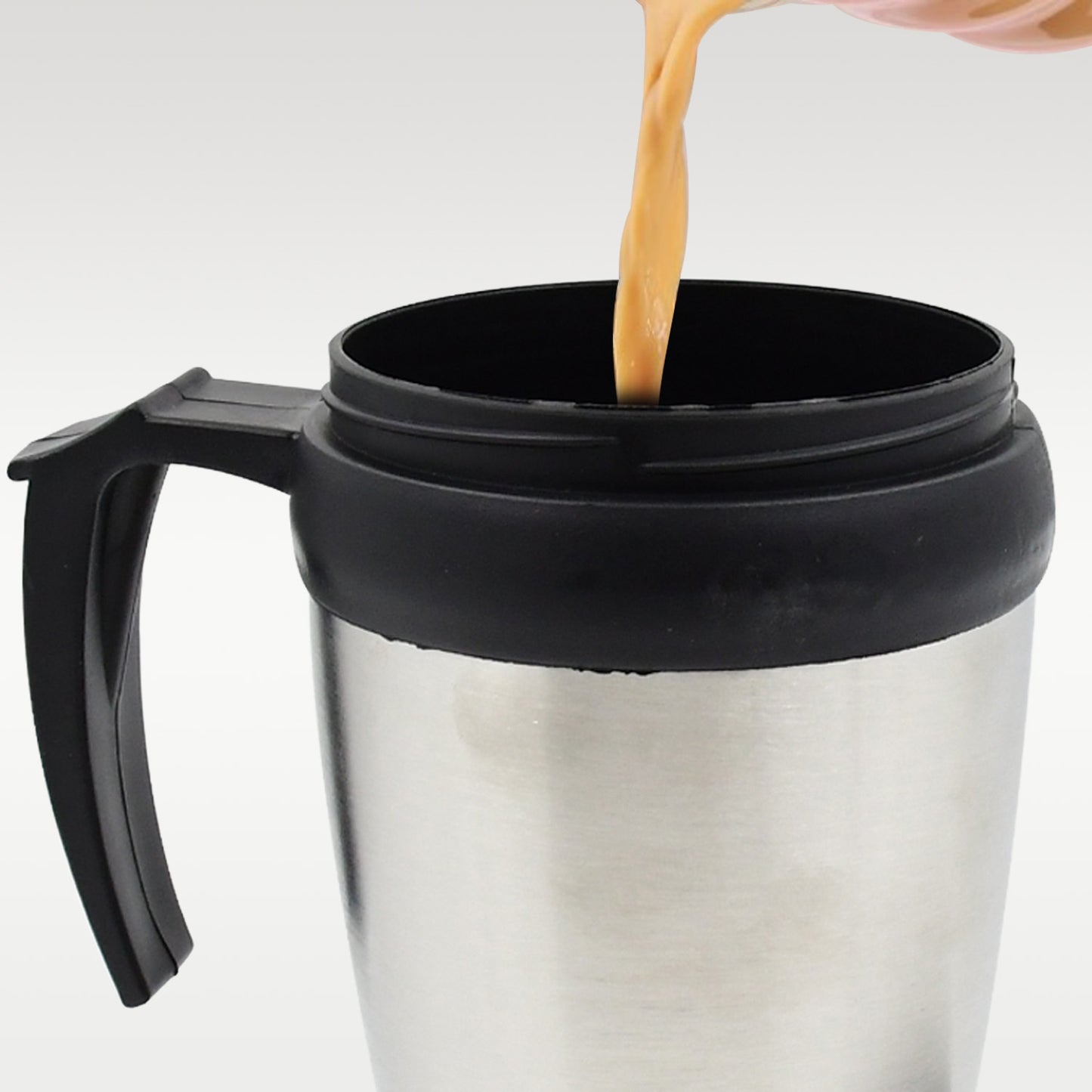 Stainless Steel Vacuum Glass Insulated Glass Coffee Cups (With Lid  Handle  1 Pc) - Happy Price - Image 5