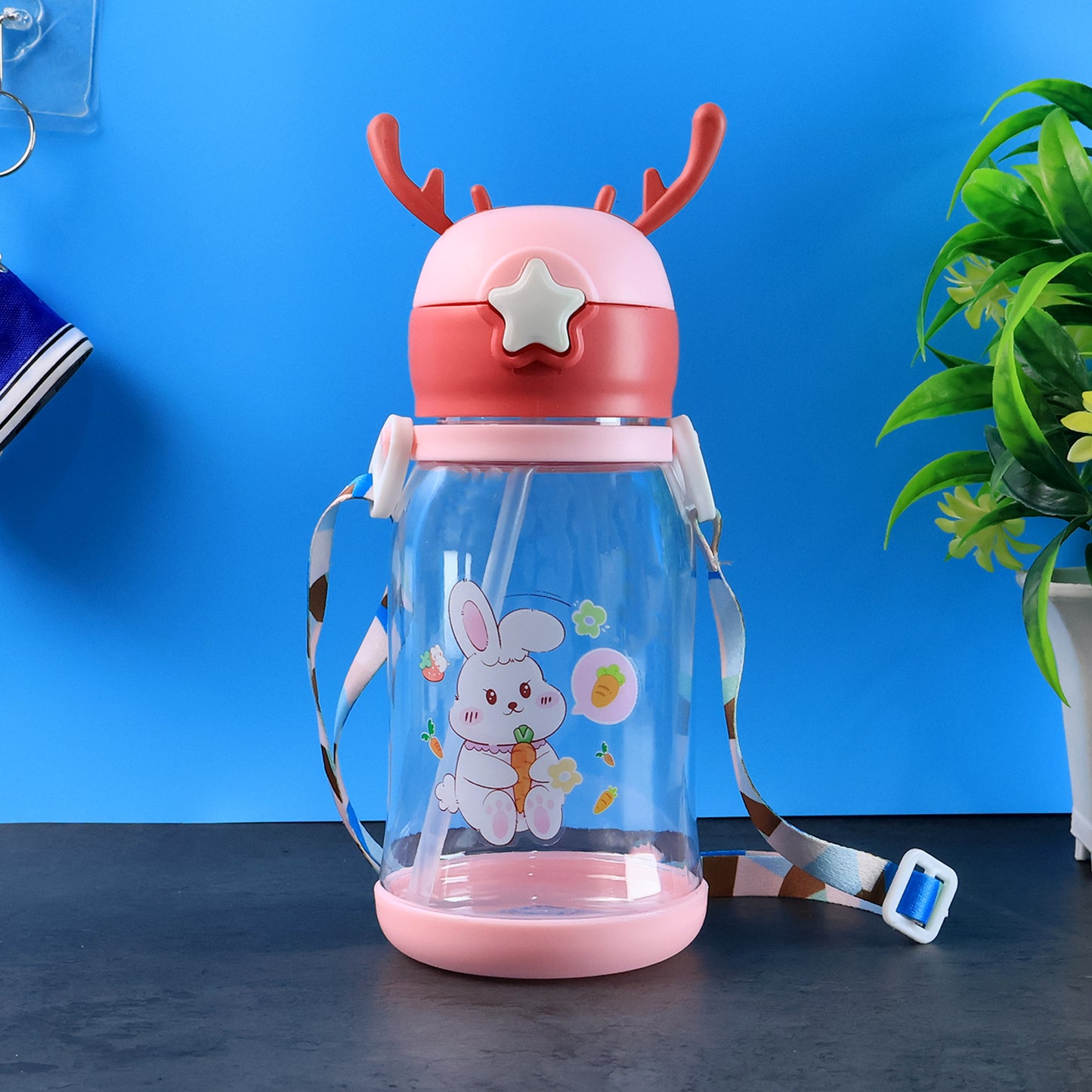 Cute Cartoon Water Bottle Approx 450ml (1 Pc) - Happy Price - Image 6