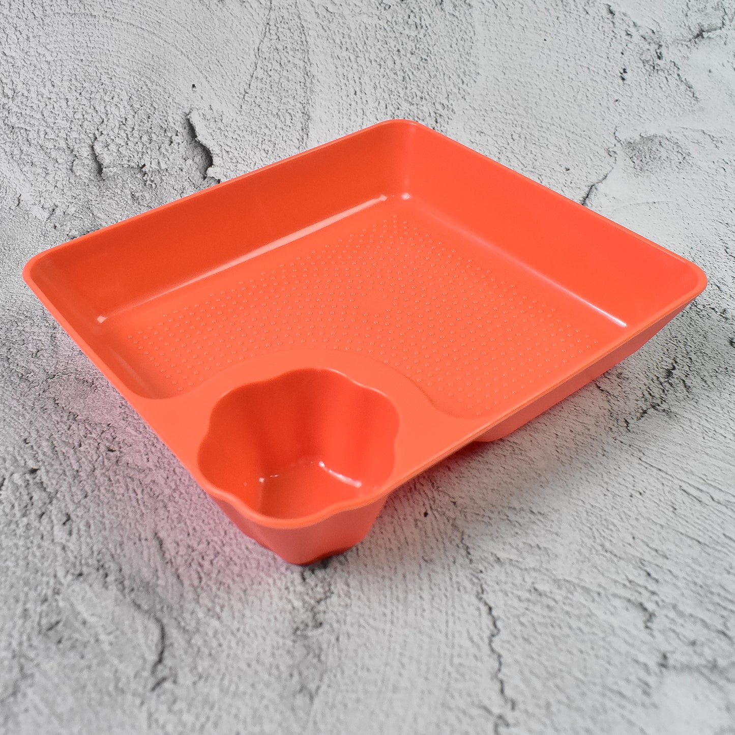 Plastic Plates With Dipping Saucer  Round Dip Part (1 Pc  1816 Cm  1 Pc) - Happy Price - Image 3