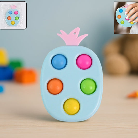 Silicone Push Pop Keychain Toy For Kids (1 Pc) - Happy Price - Image 1