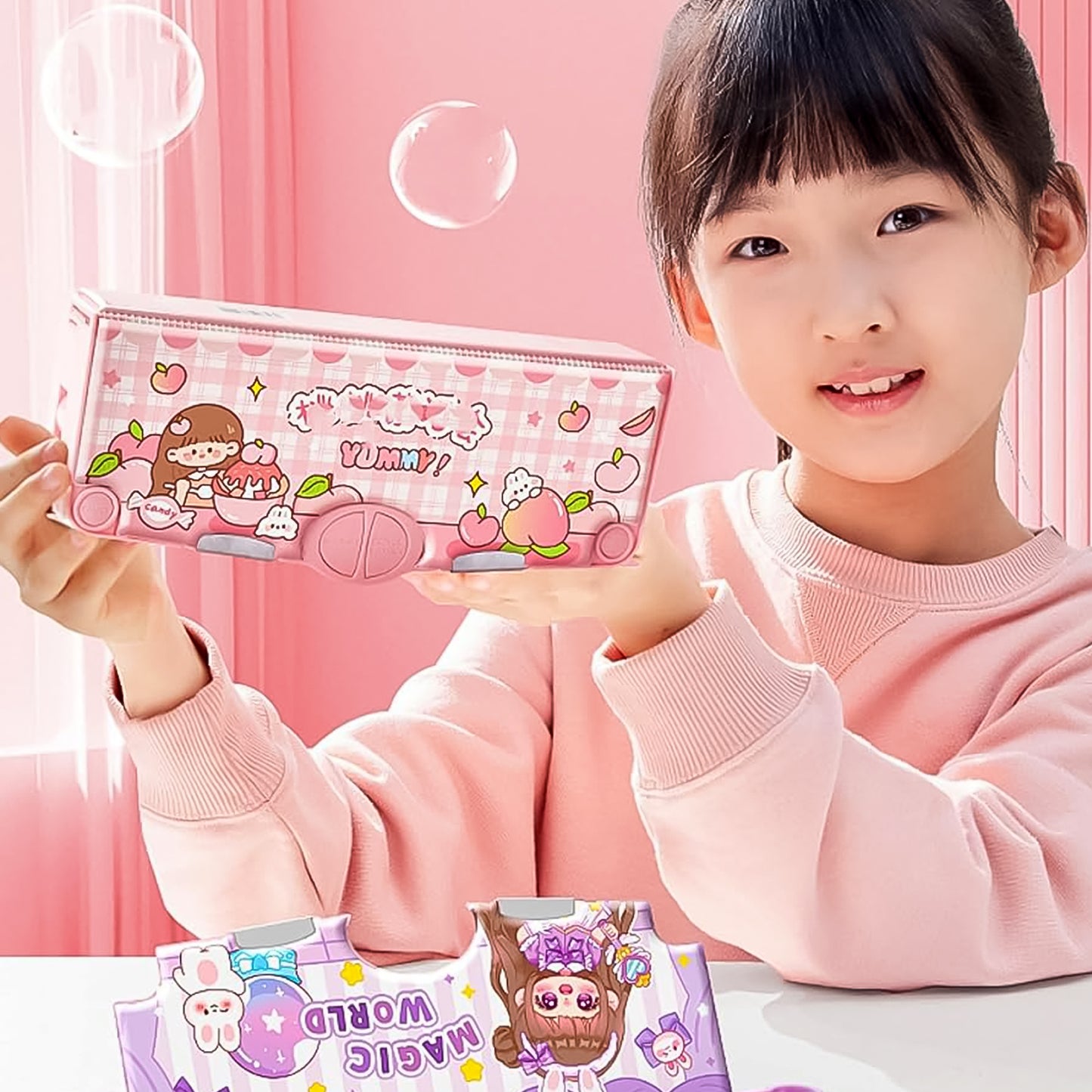 Multifunctional Cartoon Pencil Box (1 Pc) - Happy Price - Image 4