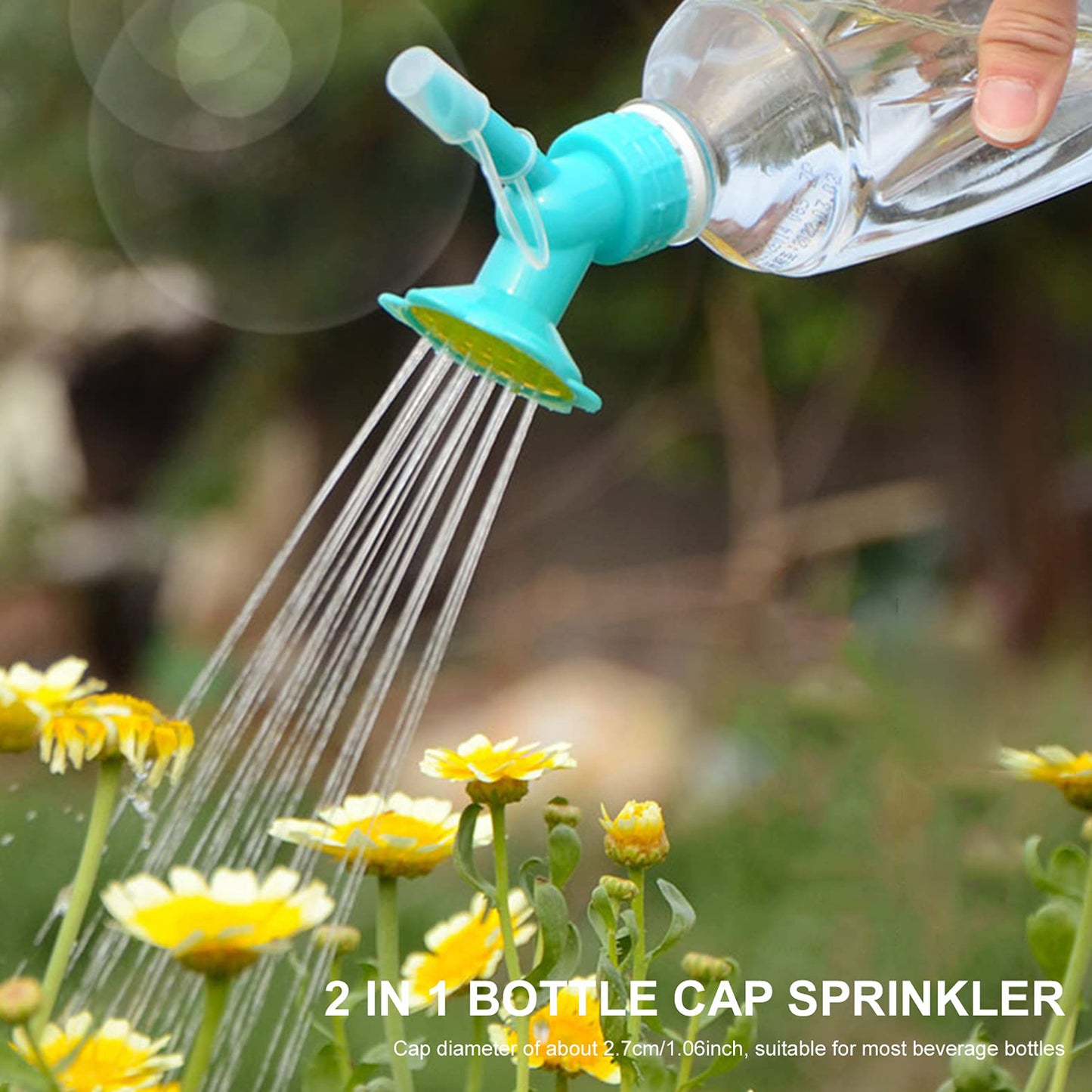 2 In 1 Bottle Cap Sprinkler Dual Head Bottle Watering Spout Double Ended Bottle Watering Nozzle  Watering Can Nozzle For Indoor Seedlings Plant Garden Tool - Happy Price - Image 6