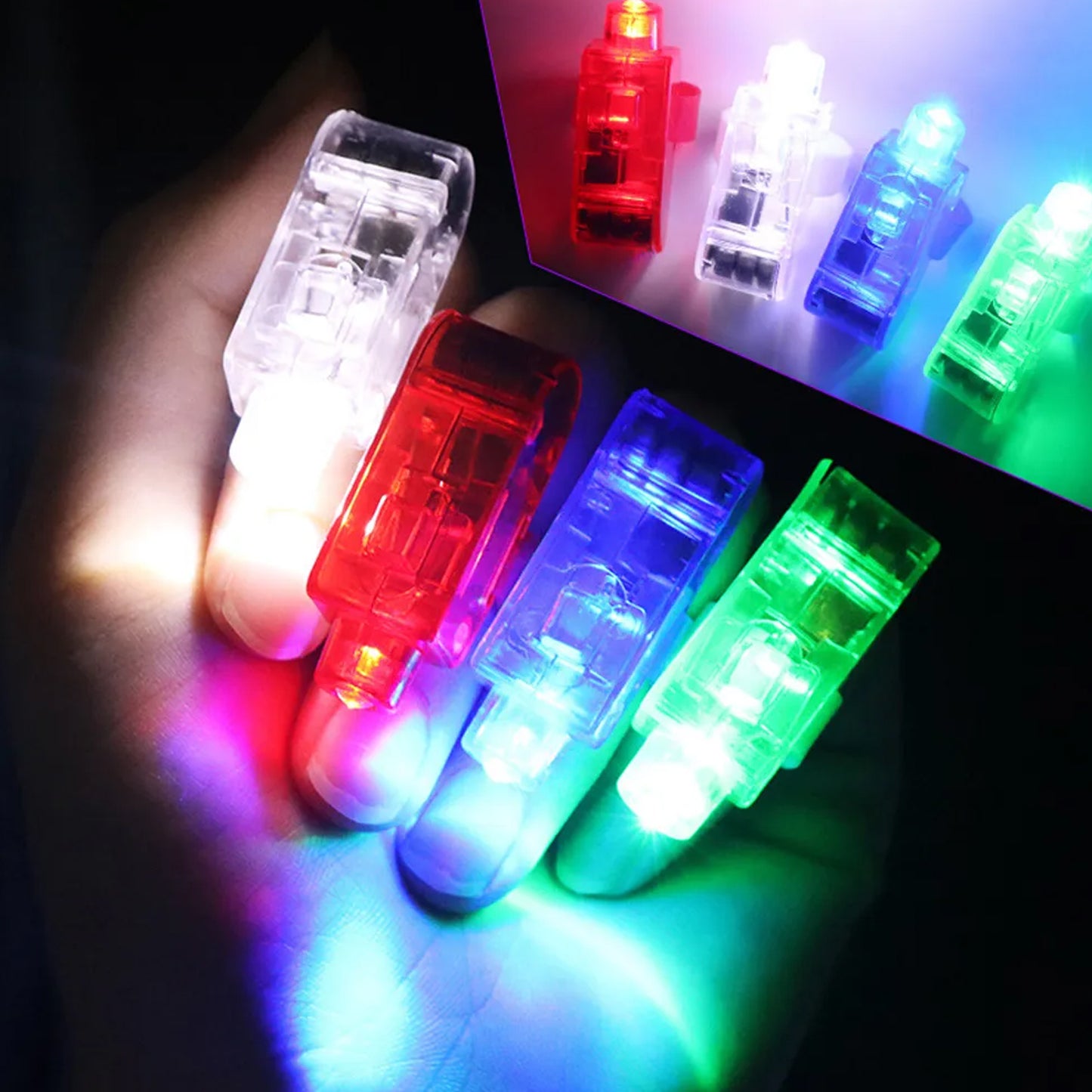 Mini LED Glow Rings with Elastic Band - Pack of 1 - Happy Price - Image 2