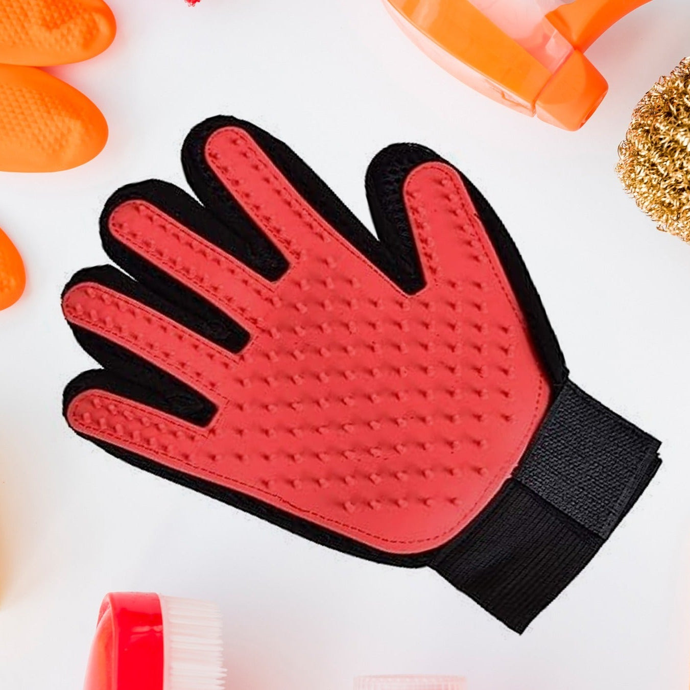 1 Pc Red True Touch Used In All Kinds Of Household And Official Kitchen Places Specially For Washing And Cleaning Utensils And More (1 Pc Red) - Happy Price - Image 1