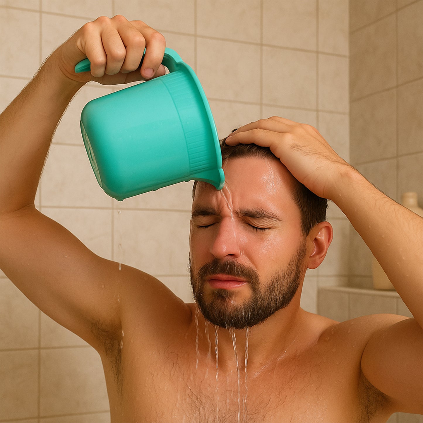 Plastic Bath Mug For Bathroom Use (1 Pc) - Happy Price - Image 5