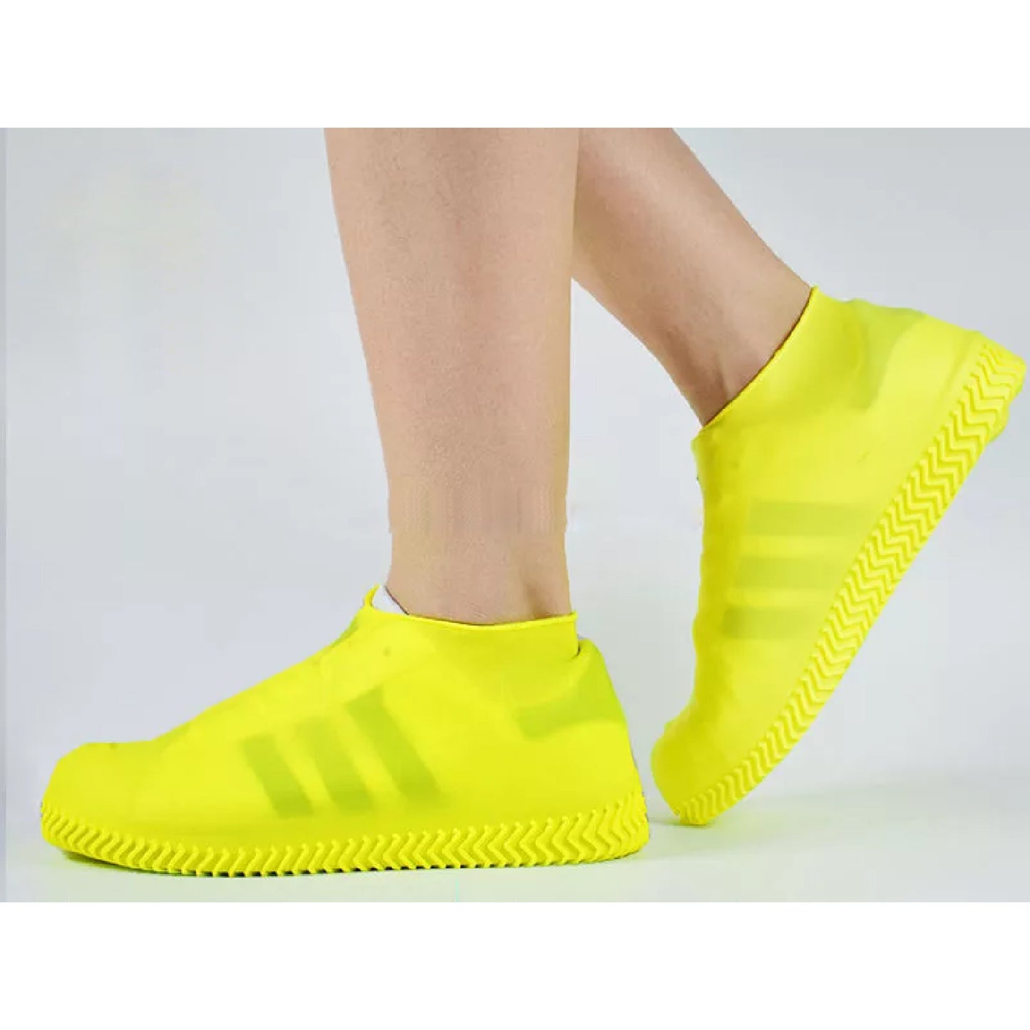 Shoe Cover (Small Size) For Rain Reusable Antiskid Waterproof Boot Cover Shoe Protector For Bike Silicone (1 Pair) - Happy Price - Image 4