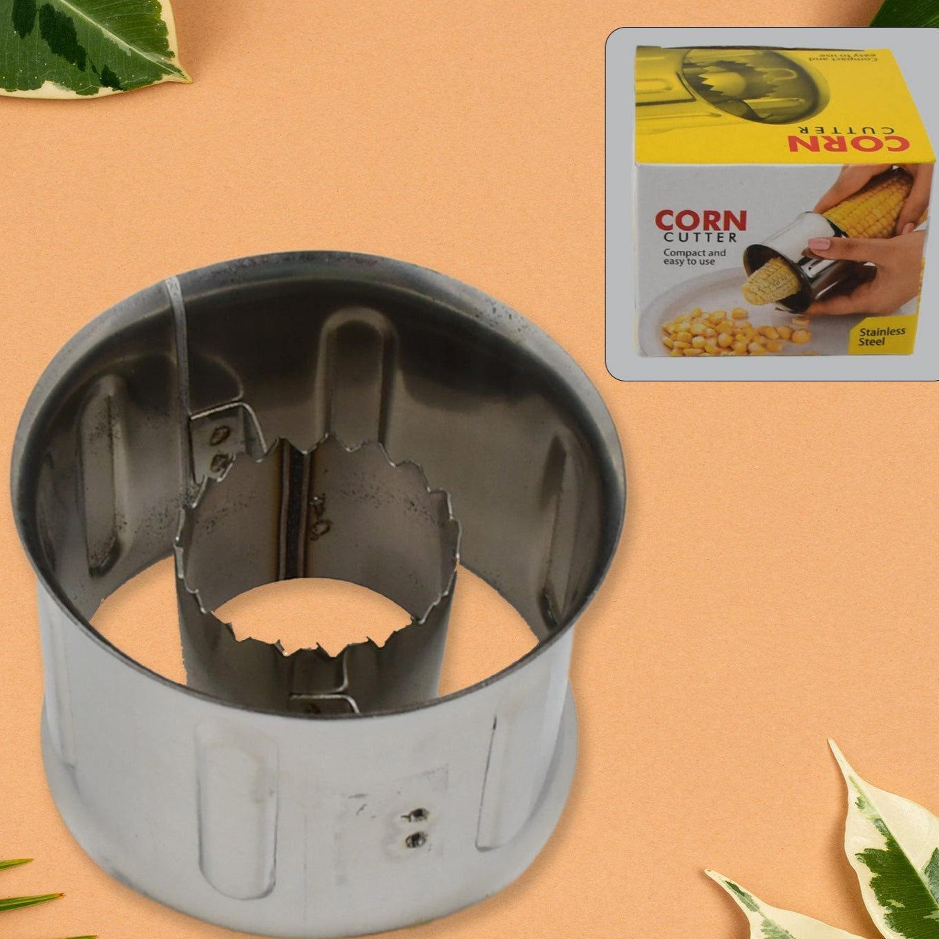 Corn Cutter Stainless Steel Stripping Kernels Remover (1 Pc) - Happy Price - Image 1