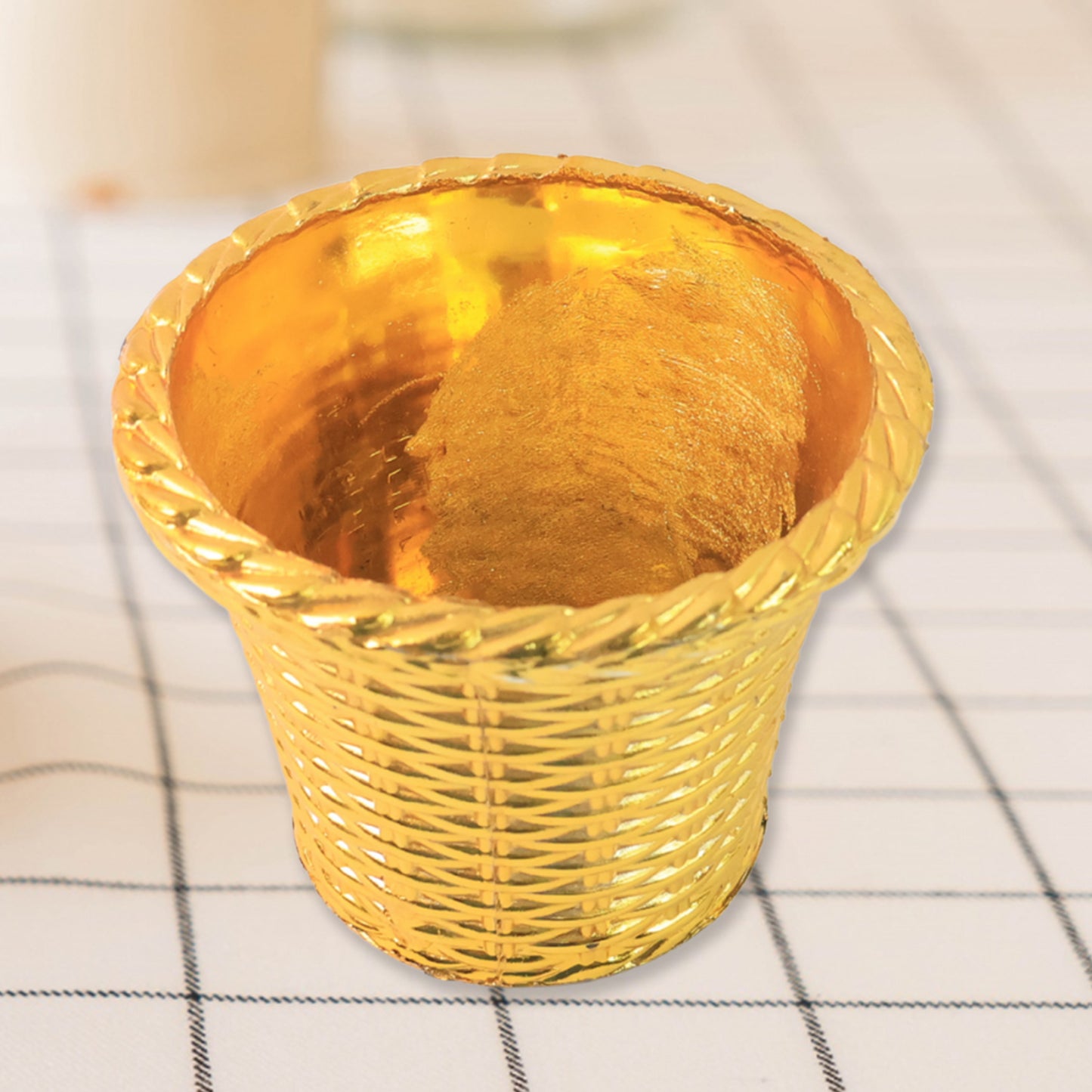 Plastic Flower Valencia (Pot) Home And Outdoor (4 Pc) - Happy Price - Image 4