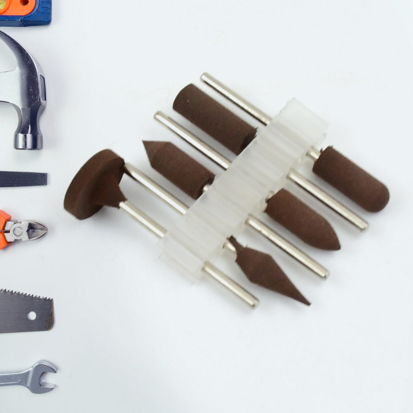 Mounted Points Abrasive Stone Head Mounted Grinding Wheel Bits Rotary Tool Kit (6 Pcs) - Happy Price - Image 5