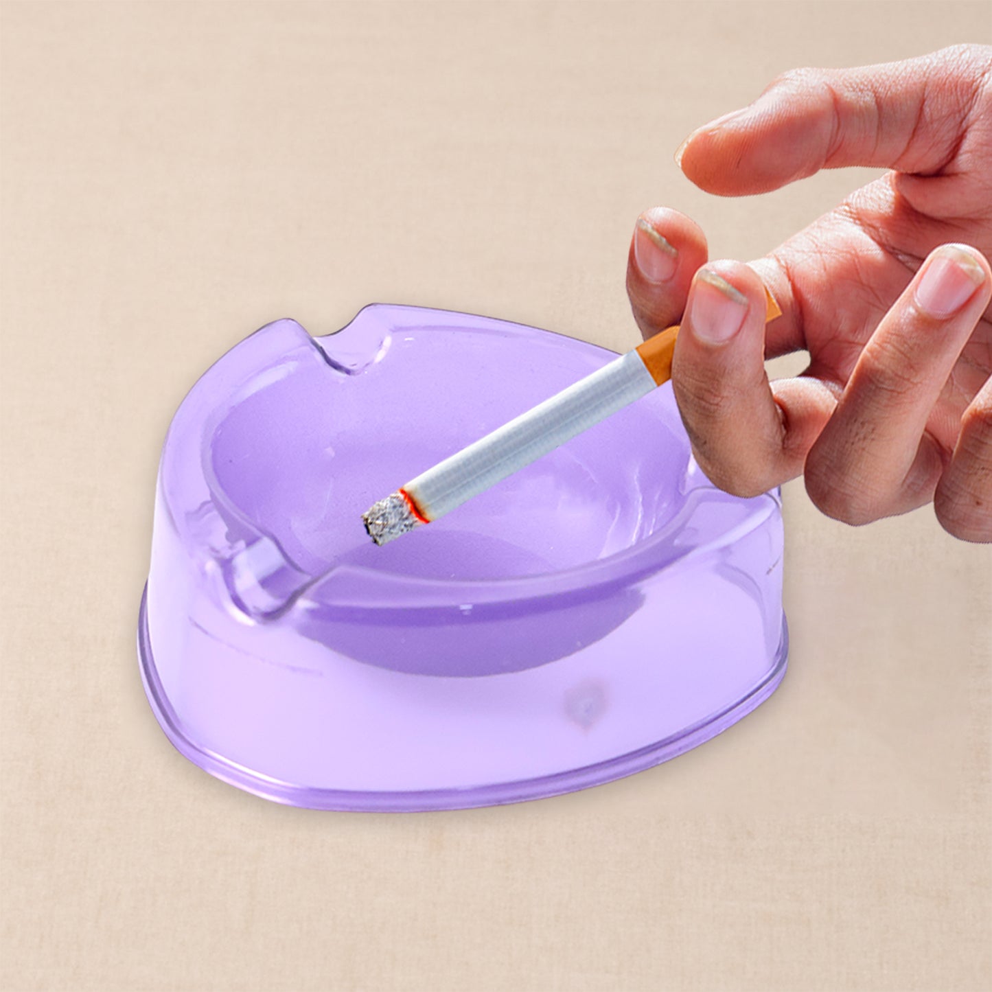 Oblivion Transparent Pueple Plastic Ashtray (1 Pc) - Happy Price - Image 3