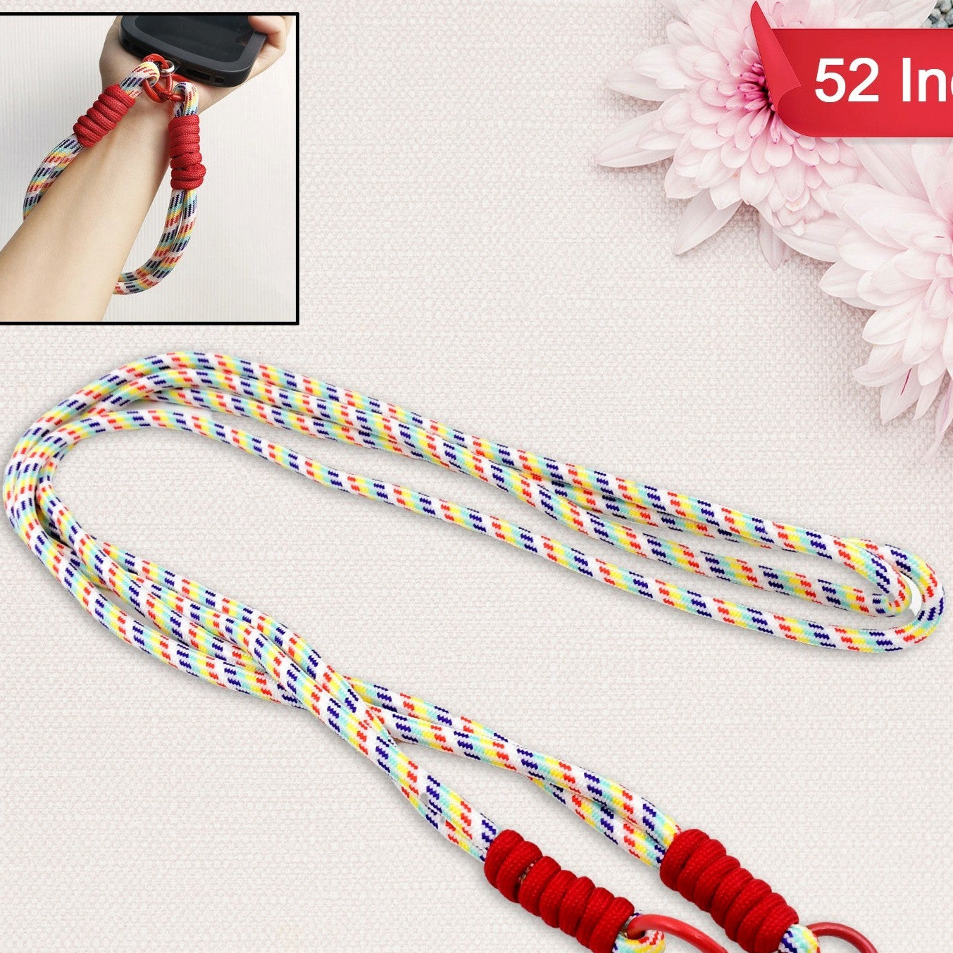 Universal Lanyard For Phone Cross-body Cell Phone Lanyard  With All Smartphones (1 Pc  52 Inch  Multicolor) - Happy Price - Image 1