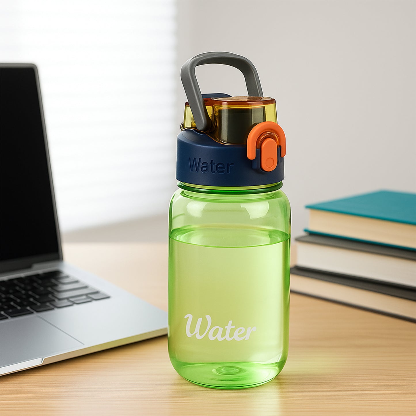 Green Leak-proof Portable Fruit Infuser Water Bottle Approx 600ml (1 Pc) - Happy Price - Image 2