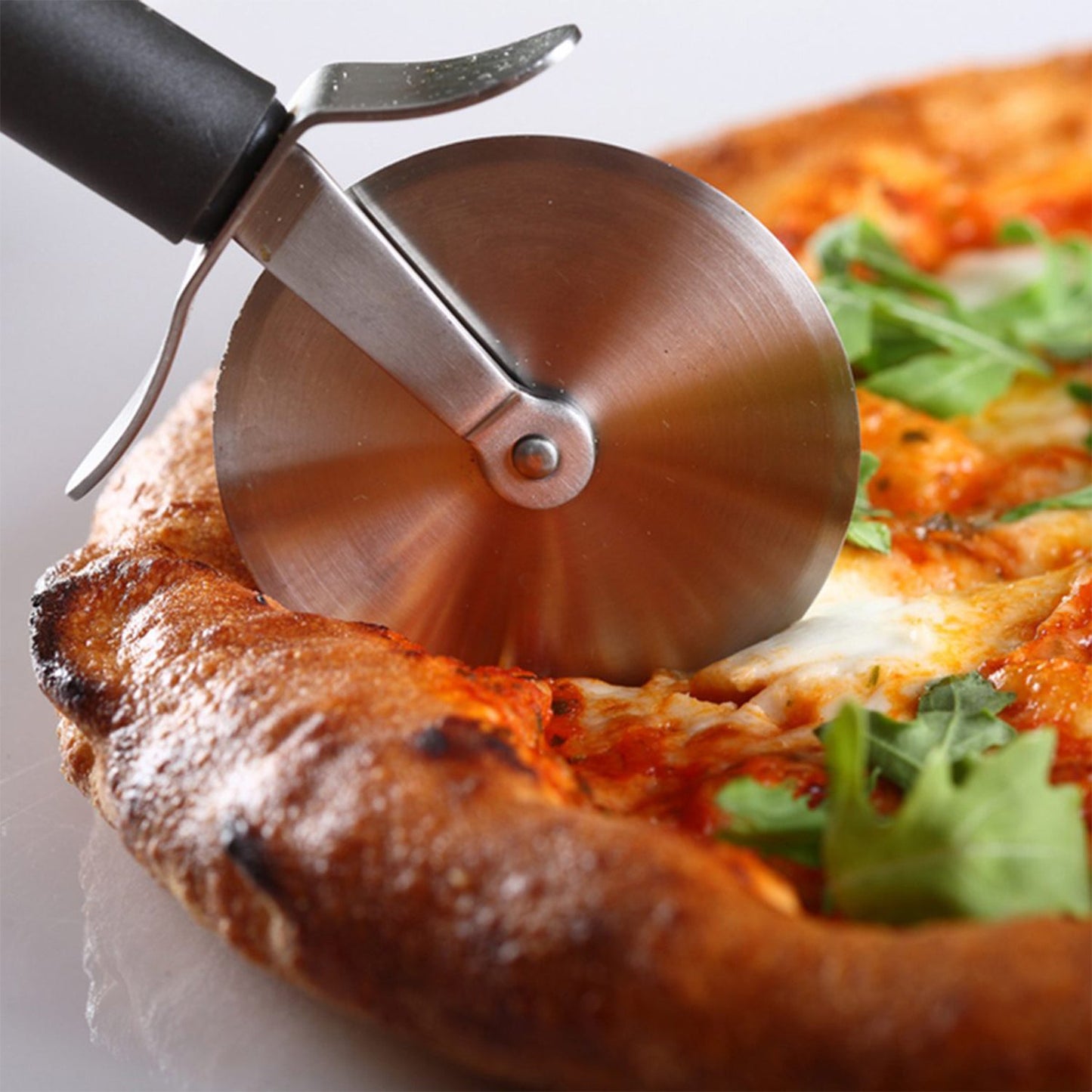 Stainless Steel Pizza Cutter Pastry Cake Slicer Sharp Wheel Type - Happy Price - Image 5