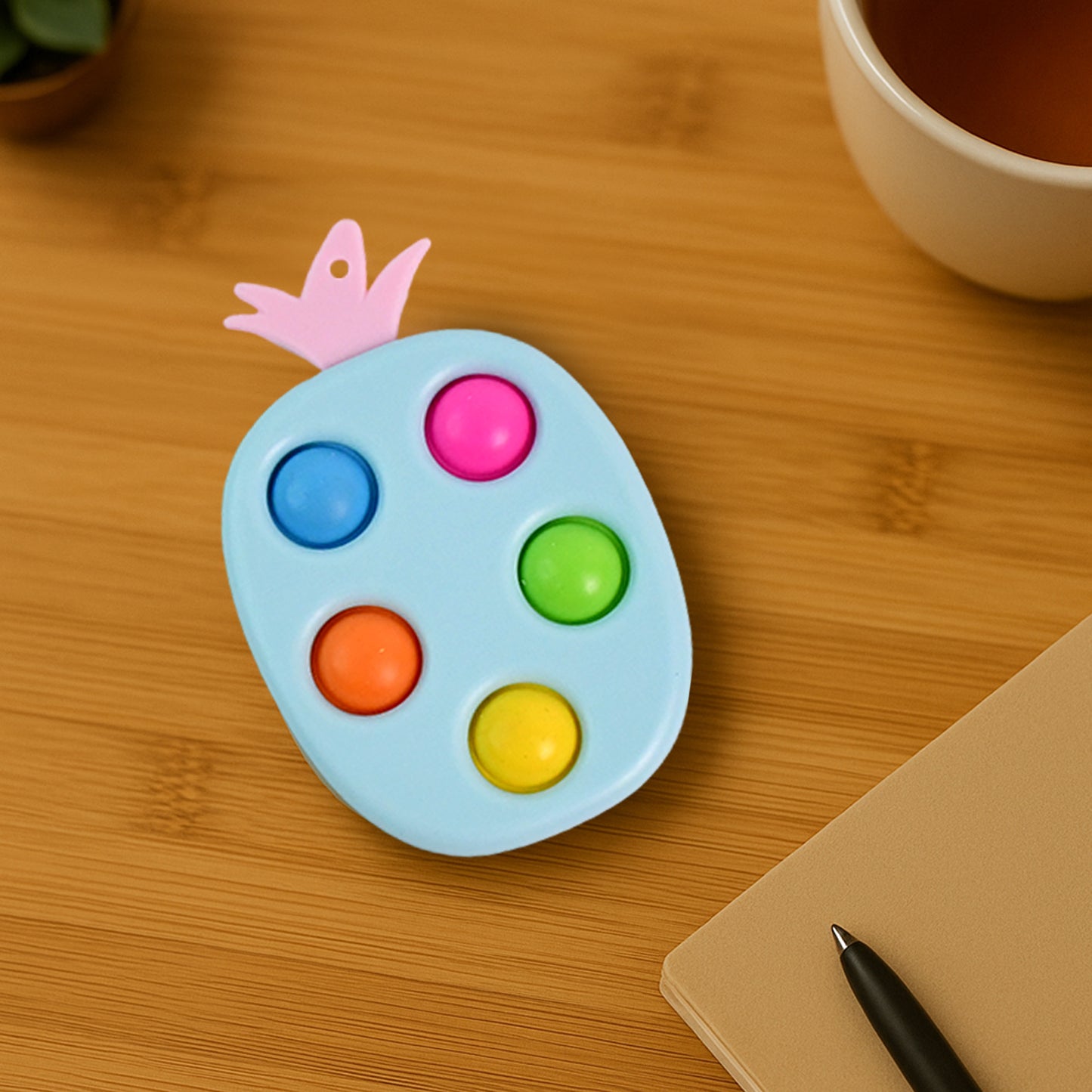 Silicone Push Pop Keychain Toy For Kids (1 Pc) - Happy Price - Image 7