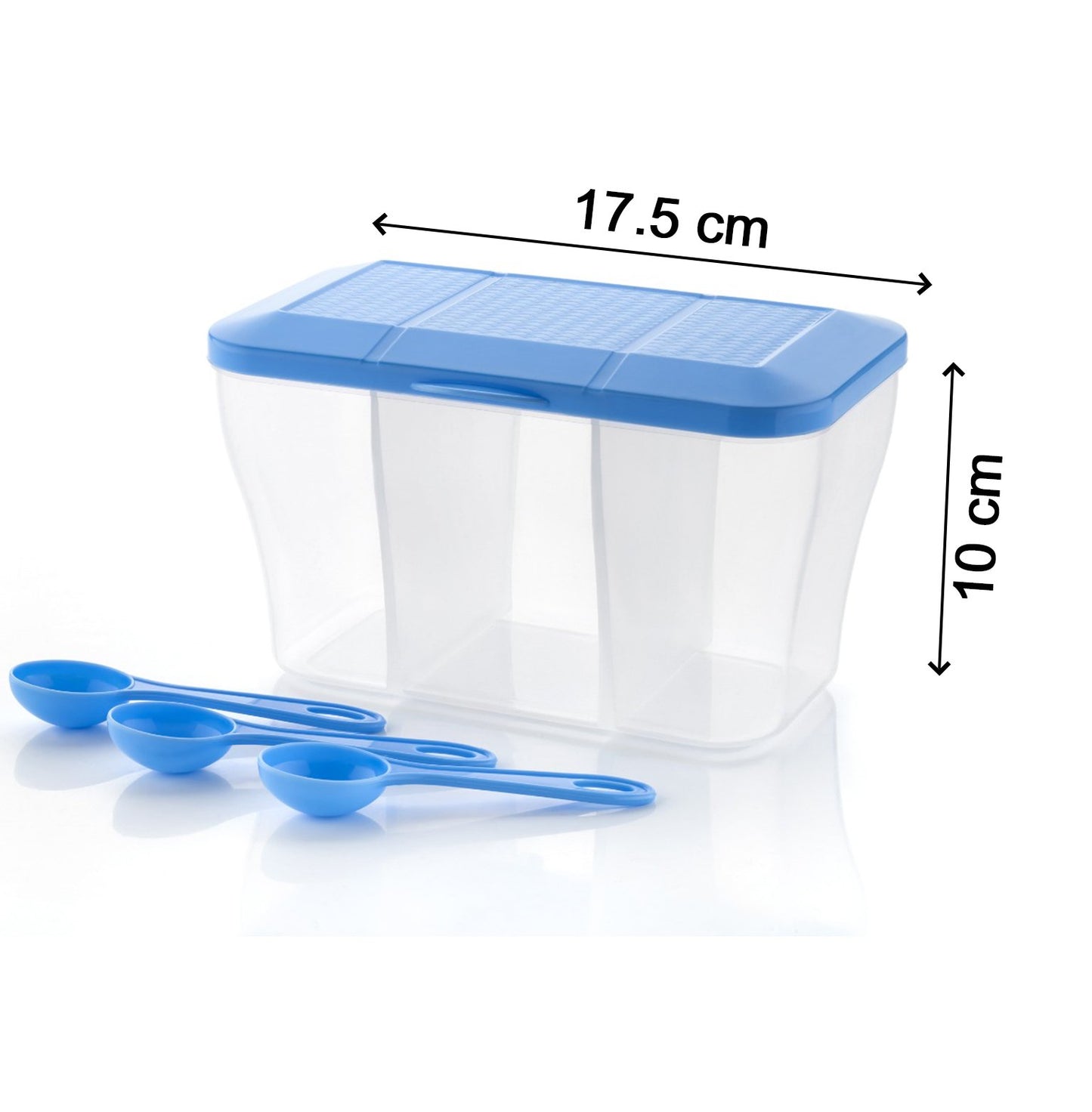 Plastic Square Storage Organiser Container (750ml Capacity) - Happy Price - Image 3
