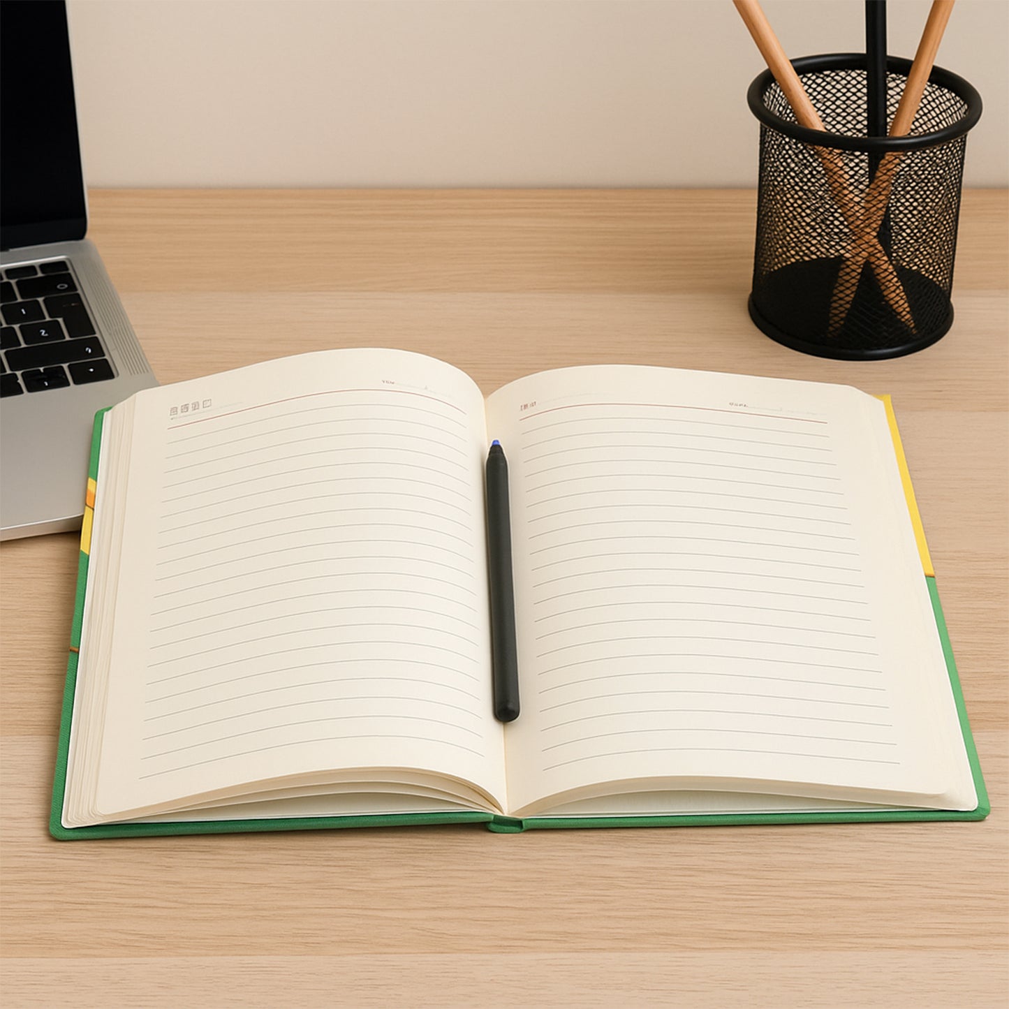 Hardcover Ruled Notebook With Calendar  160 Pages 22x16 Cm (1 Pc) - Happy Price - Image 4