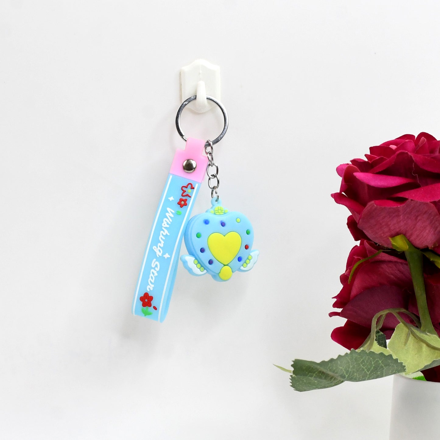 Cute Silicone 3d Key Chain With Metal Hook  Strap (Pack Of 1) - Happy Price - Image 4