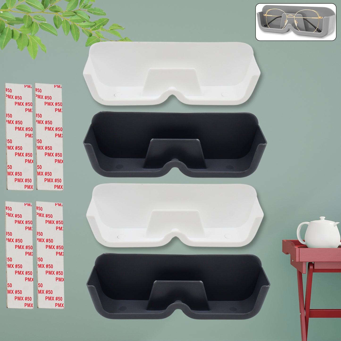 Wall Mounted Sunglasses Holder (4 Pcs Set) - Happy Price - Image 6
