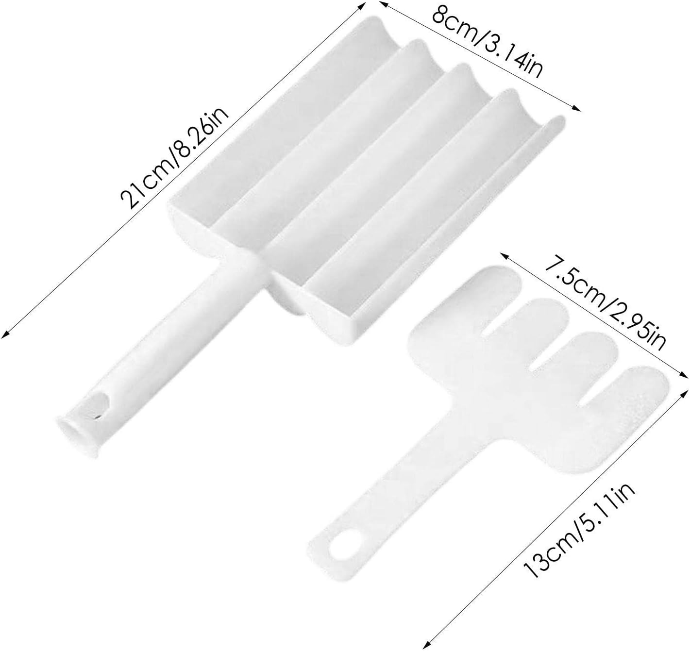 Small Multifunction Fritters Maker - Creative Fritters Scoop Multi-function Ball Maker  Portable Maker For Making Cake Balls Ice Cream Spoon Doughnut Hand Cutting Scoop(2pc Set) - Happy Price - Image 6