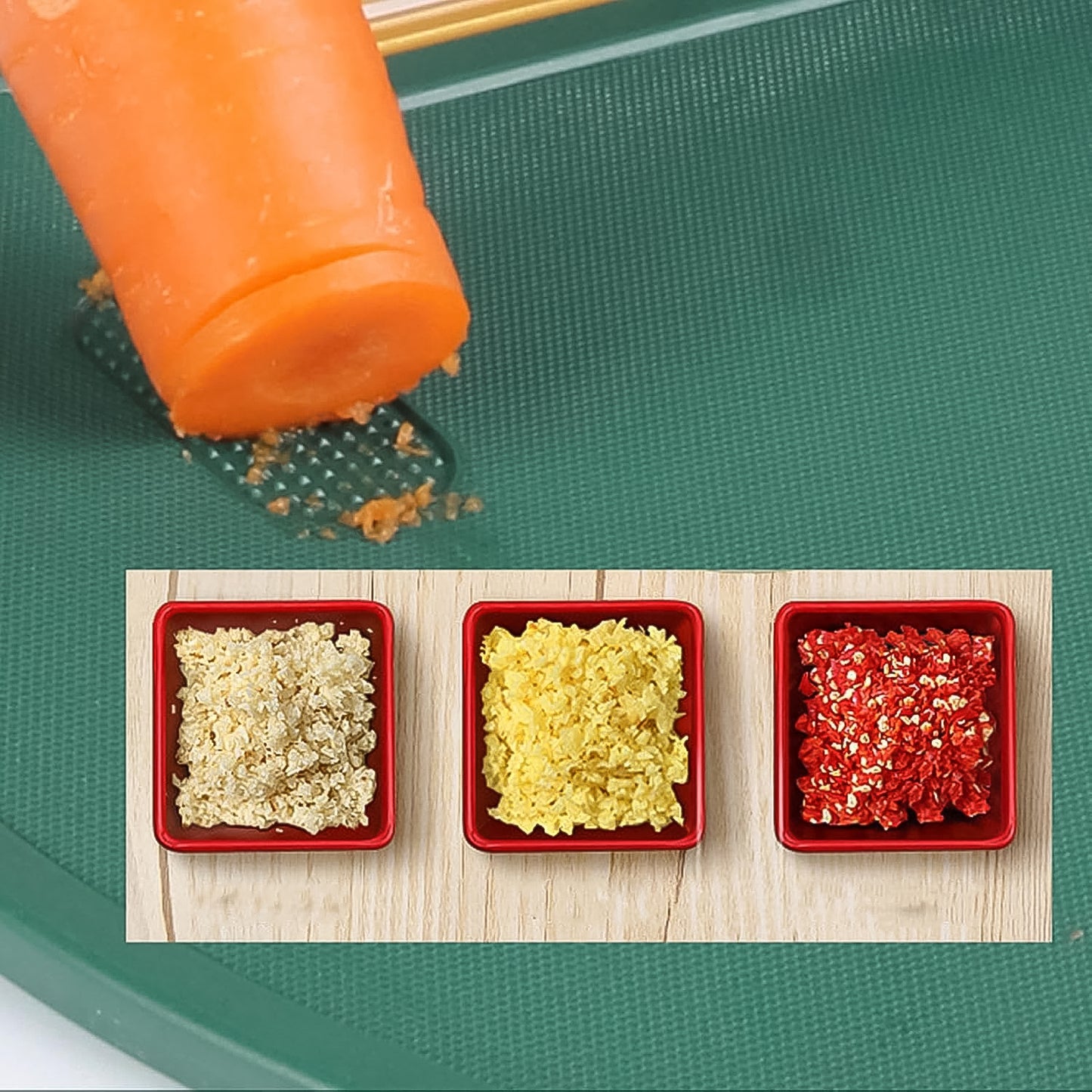 Round Multipurpose Cutting Board (32x32 cm, 1 Pc) – Anti-Slip, Food-Grade Chopping Board with Handle for Vegetables, Fruits & Meat - Happy Price - Image 4