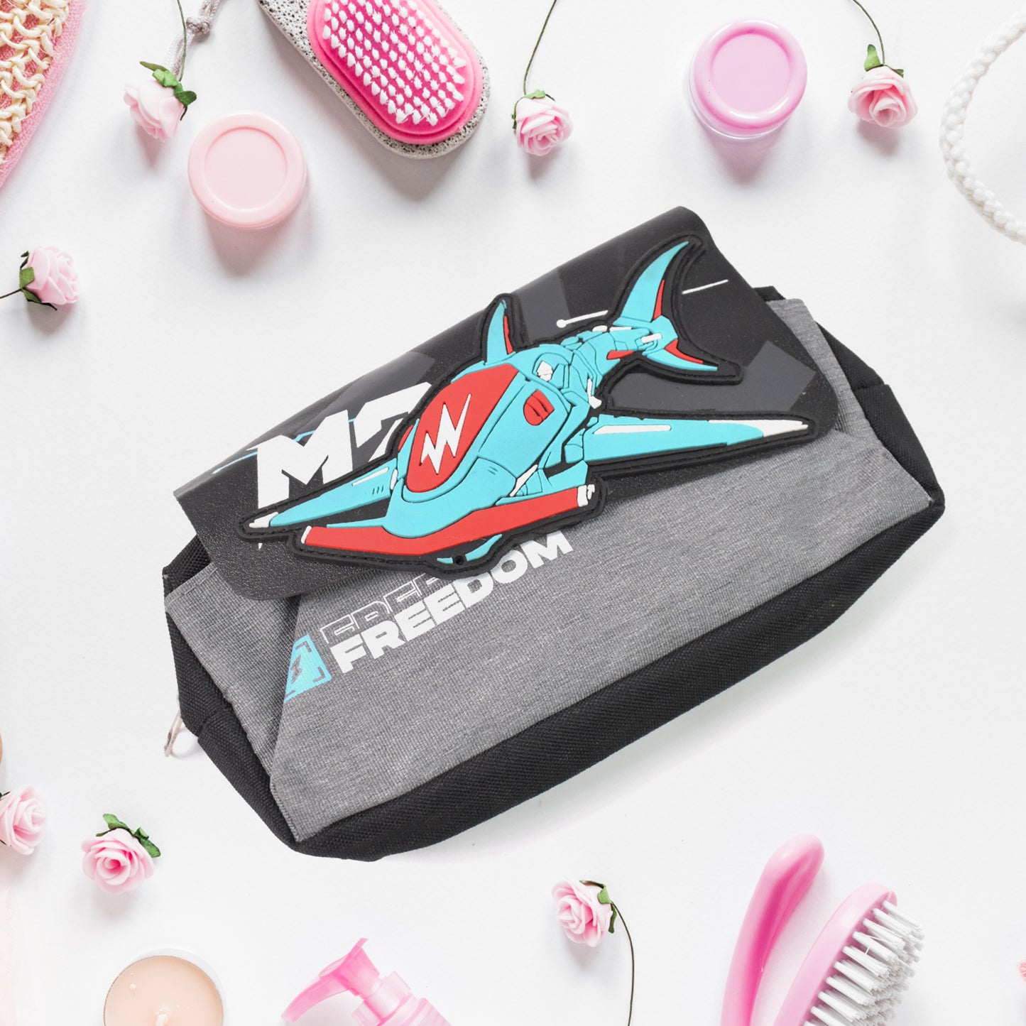 Pencil Pouch With Zipper (1 Pc  2 Compartment ) - Happy Price - Image 3