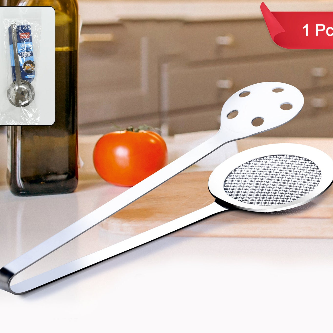 Apex Stainless Steel Skimmer Serving Tong - Happy Price - Image 1