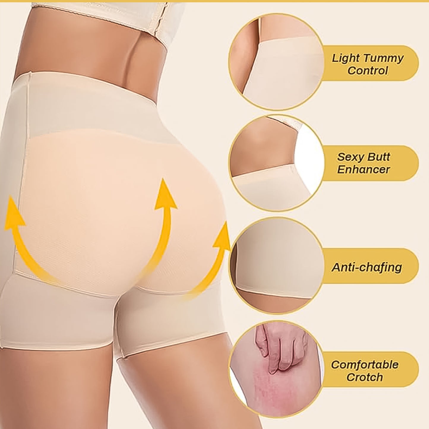 Womens Butt Lifter Padded Underwear Hip Pads Body Shaper Control Knickers Hip Pad (1 Pc  Medium) - Happy Price - Image 2