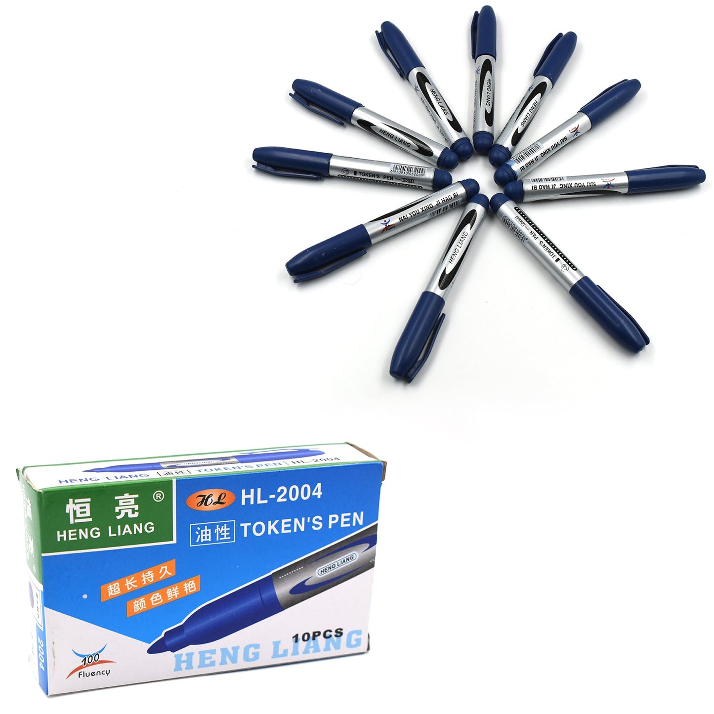 10pc Blue Marker And Pen Used In Studies And Teaching White Boards In Schools And Institutes For Students. - Happy Price - Image 7