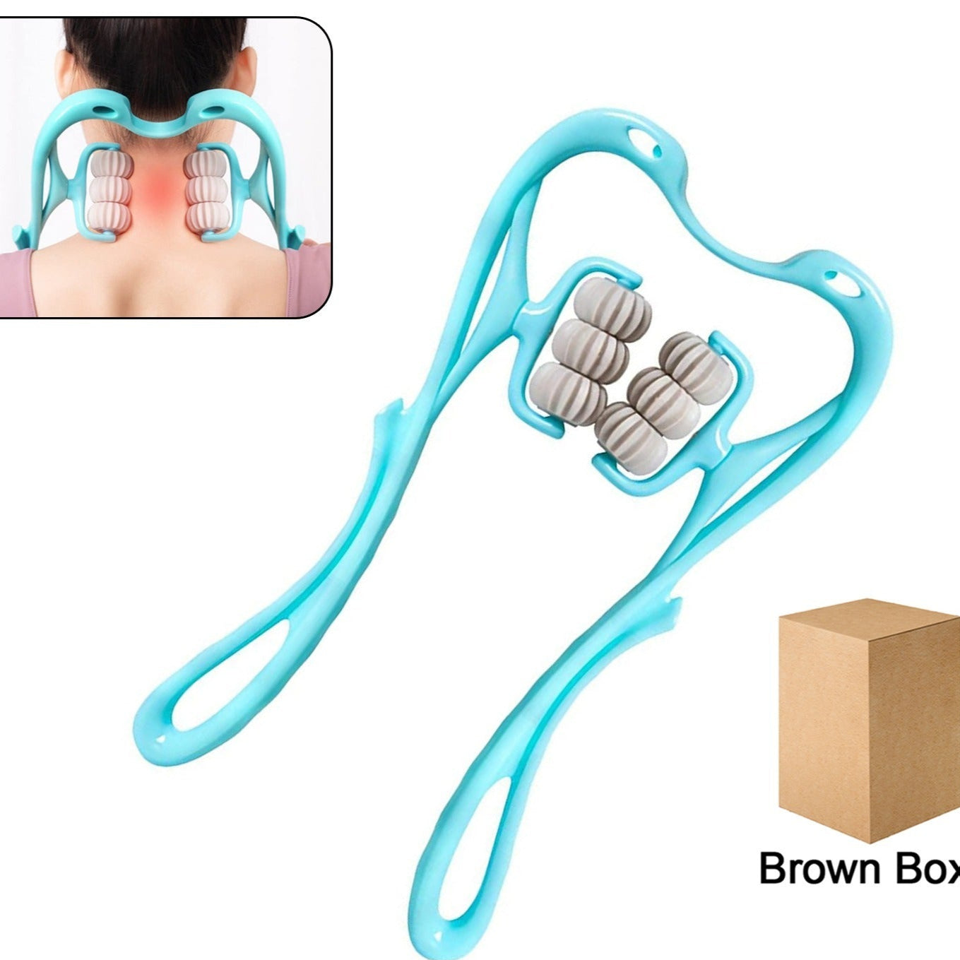 Neck Shoulder Massager Portable Relieving The Back For Men Relieving The Waist Women (1pc) - Happy Price - Image 1