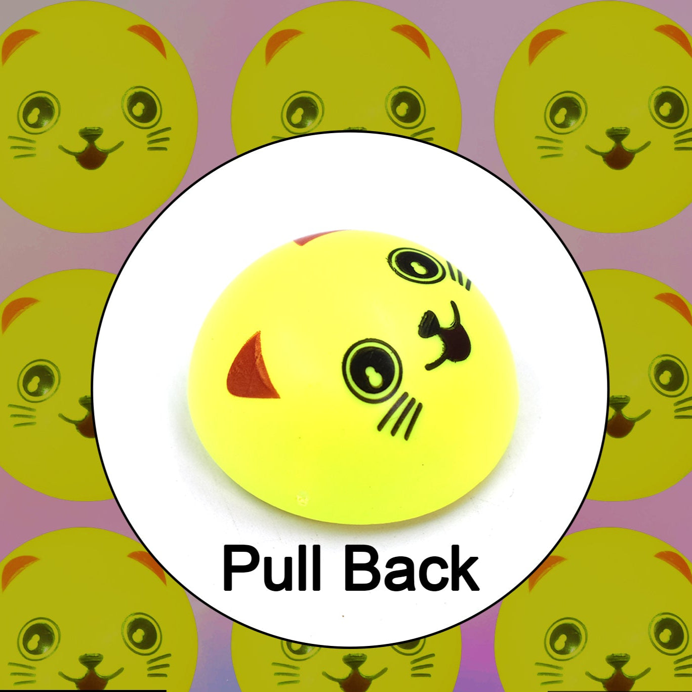 Pull Back Smiley Toy - Happy Price - Image 1