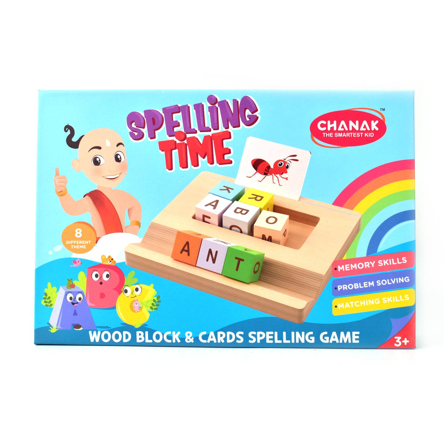 Alphabet Puzzle Spelling  Reading Words (26 Flash Cards  8 Woodenblock) - Happy Price - Image 7